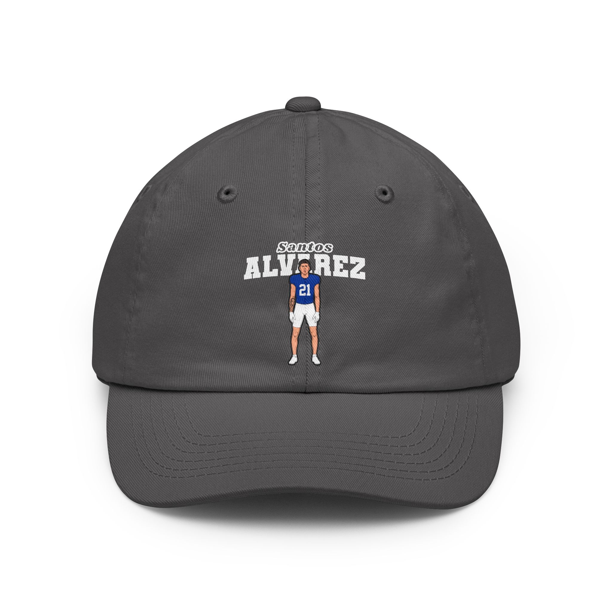 Dad Hat — character_name_arch in Grey