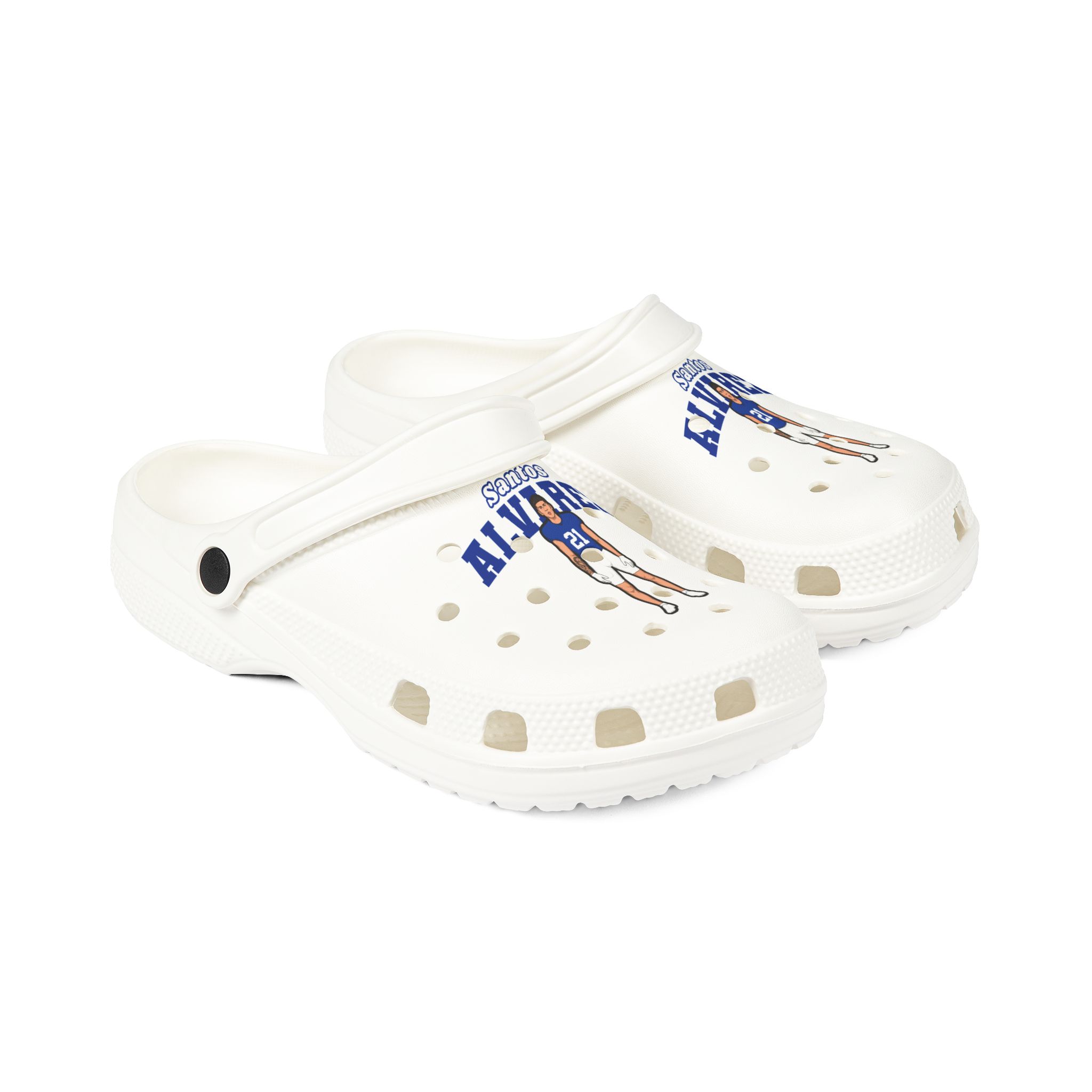 EVA Foam Rubber Shoes — character_name_arch in White
