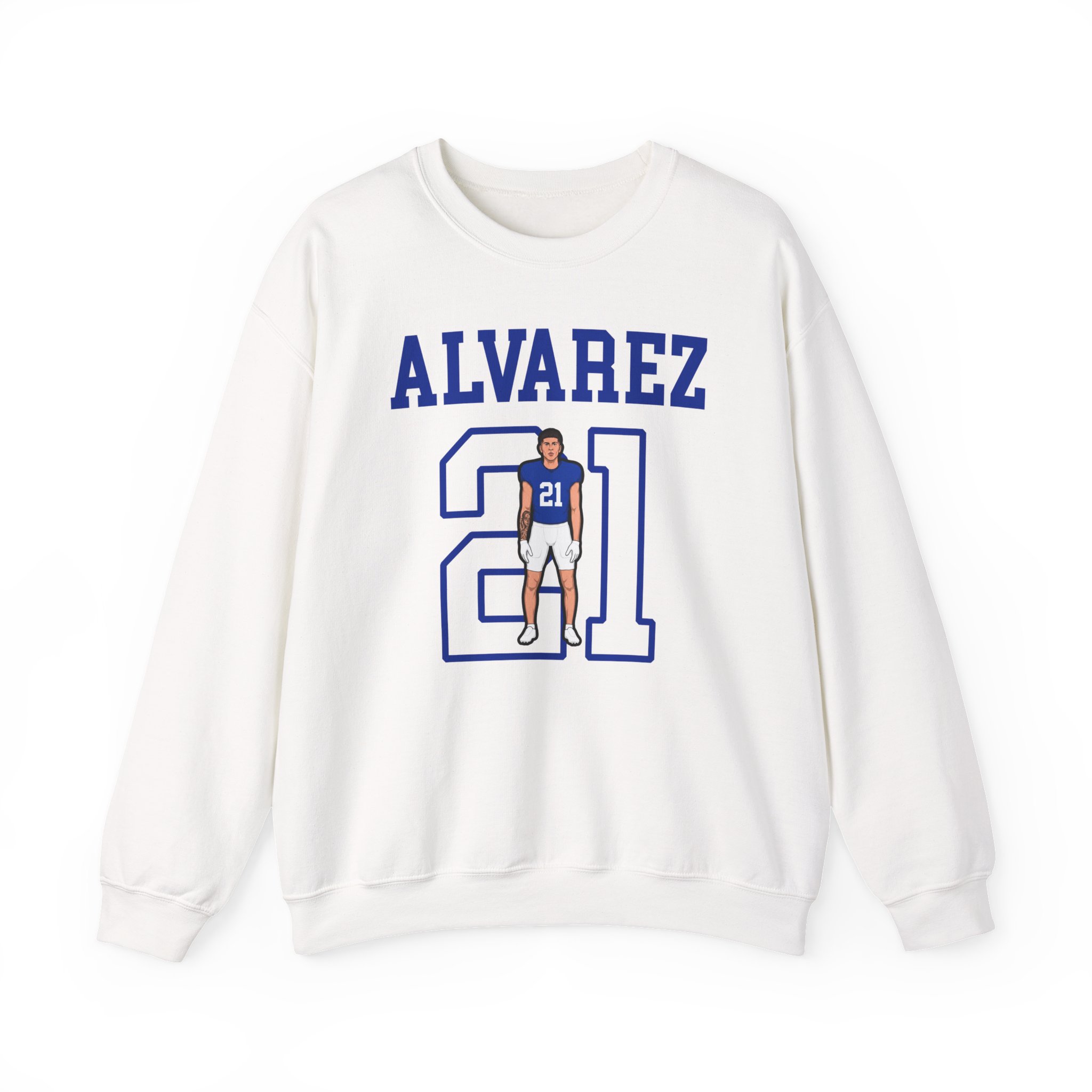 Crewneck Sweatshirt — character_shirsey in White