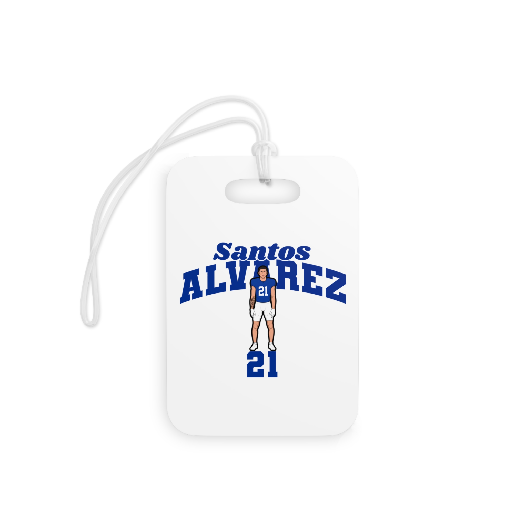 Glossy Luggage Tag — character_signature_arch in Classic