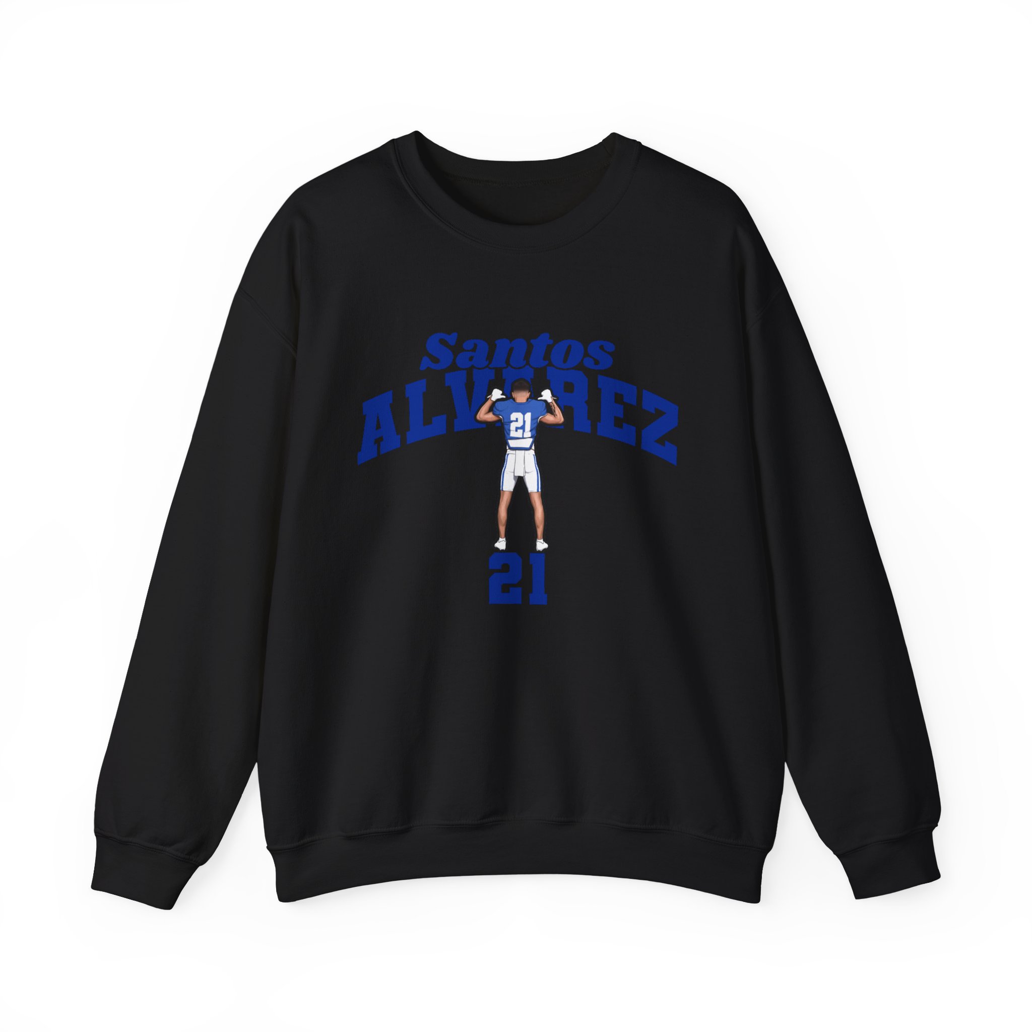 Crewneck Sweatshirt — character_signature_arch in Black