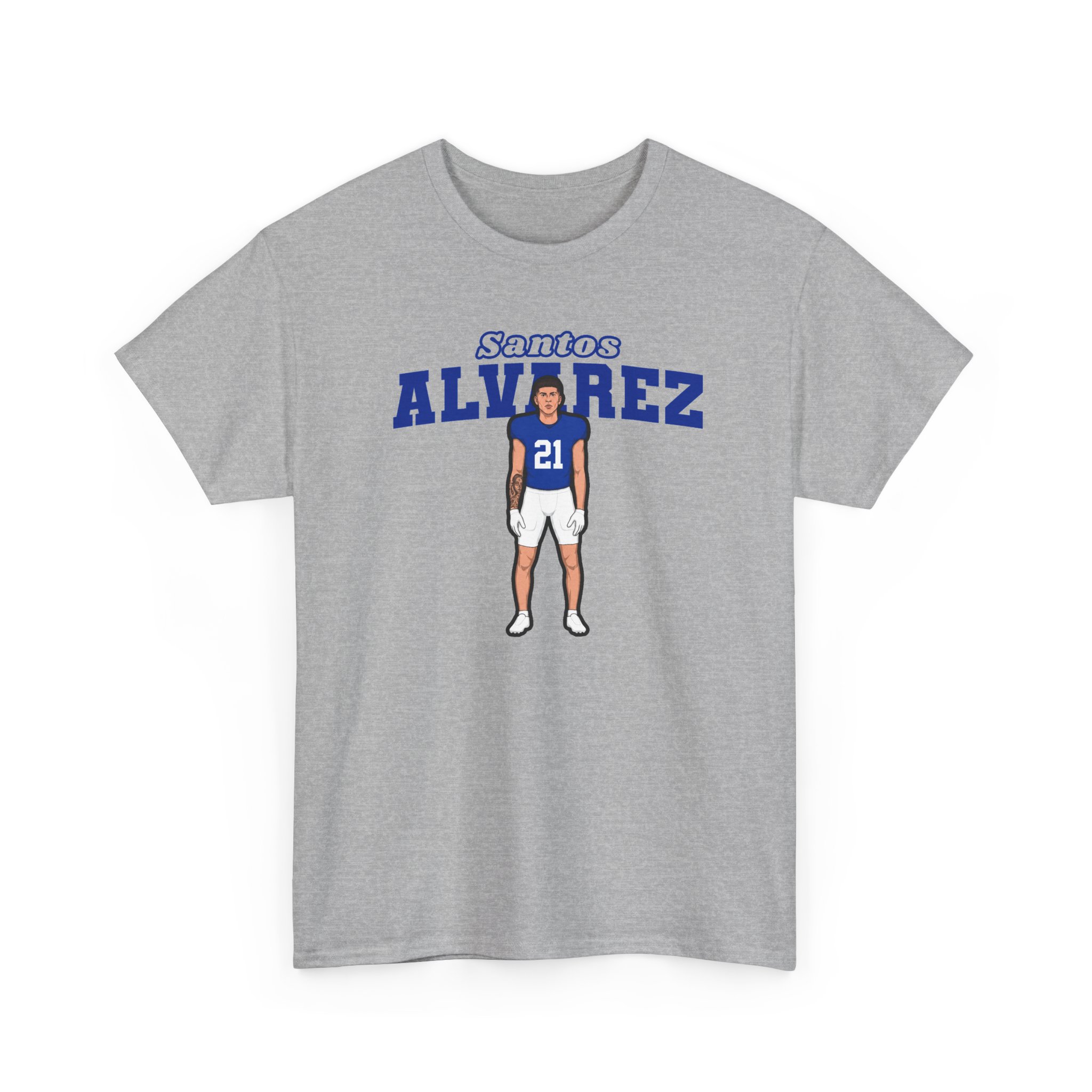 Tee — character_name_arch in Grey