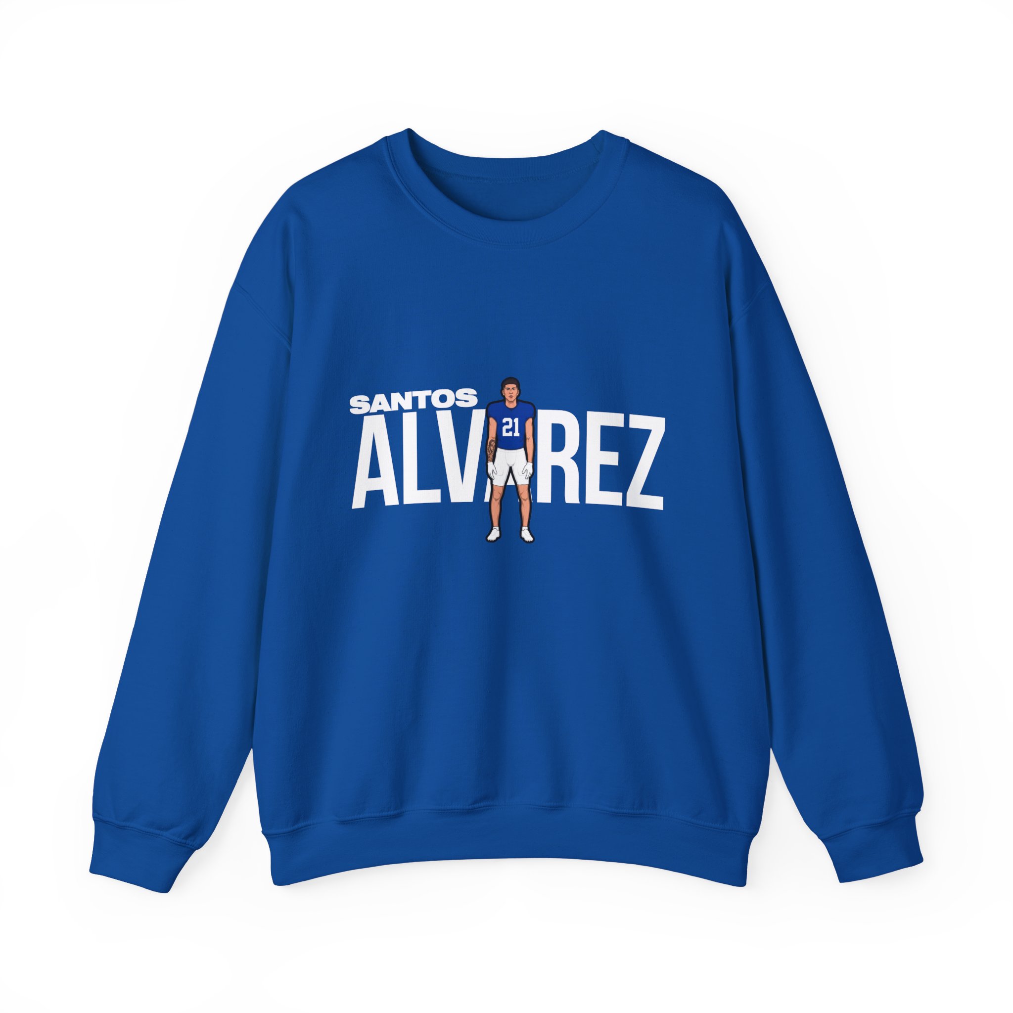 Crewneck Sweatshirt — character_player_name in Royal