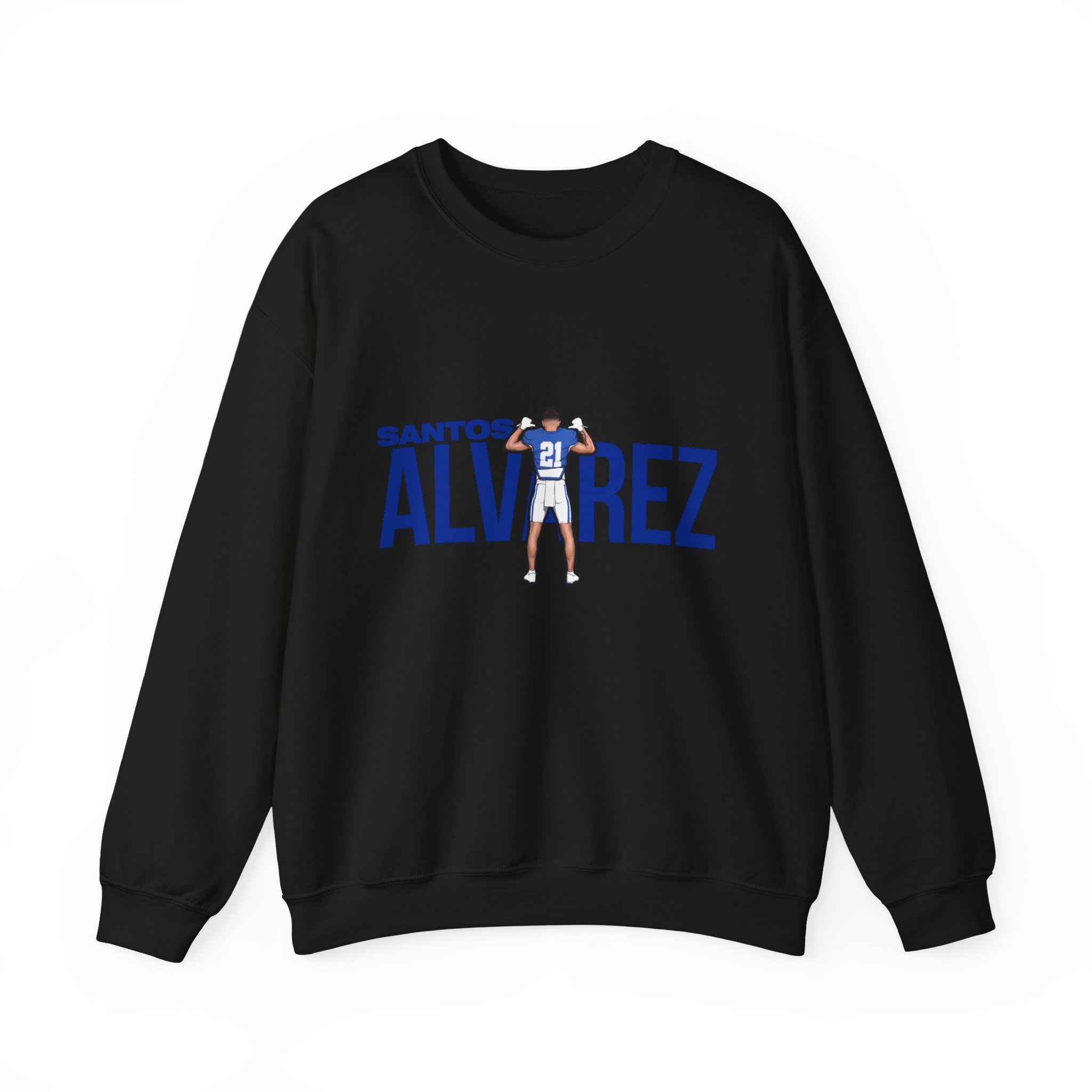 Crewneck Sweatshirt — character_player_name in Black