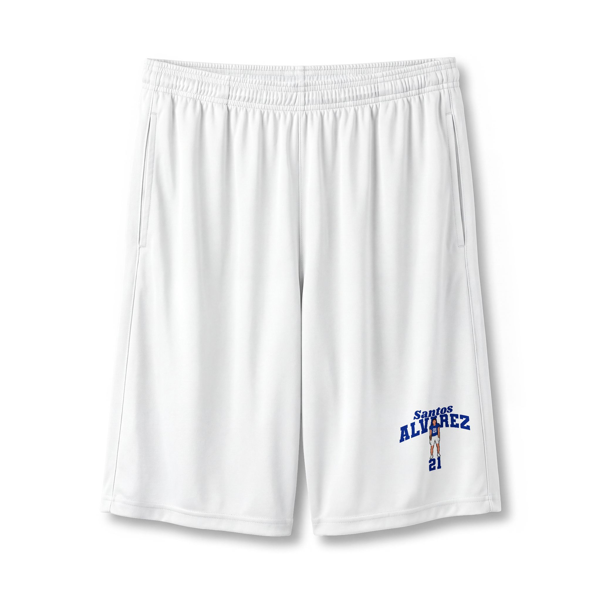 Shorts — character_signature_arch in White