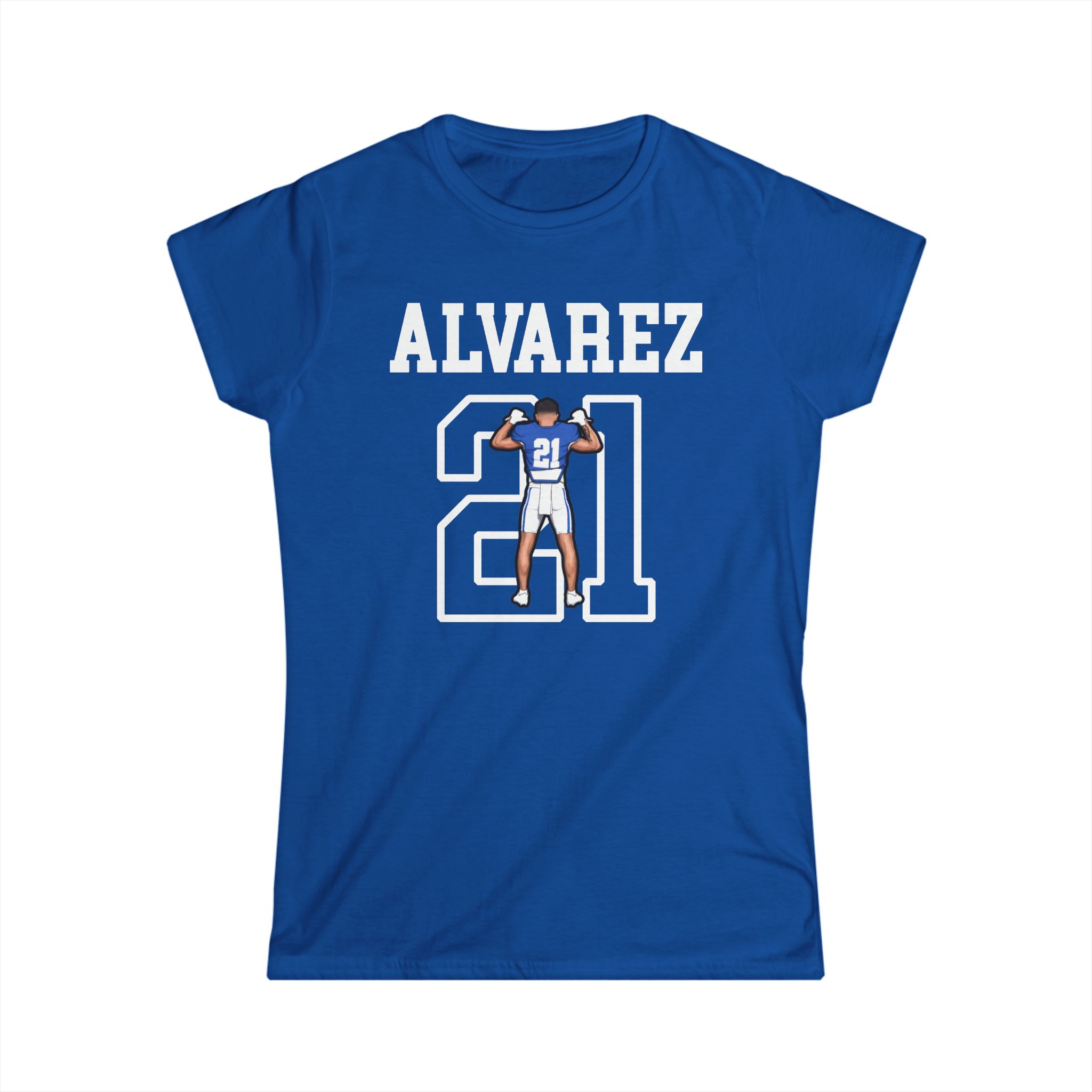 Women's Softstyle Tee — character_shirsey in Royal