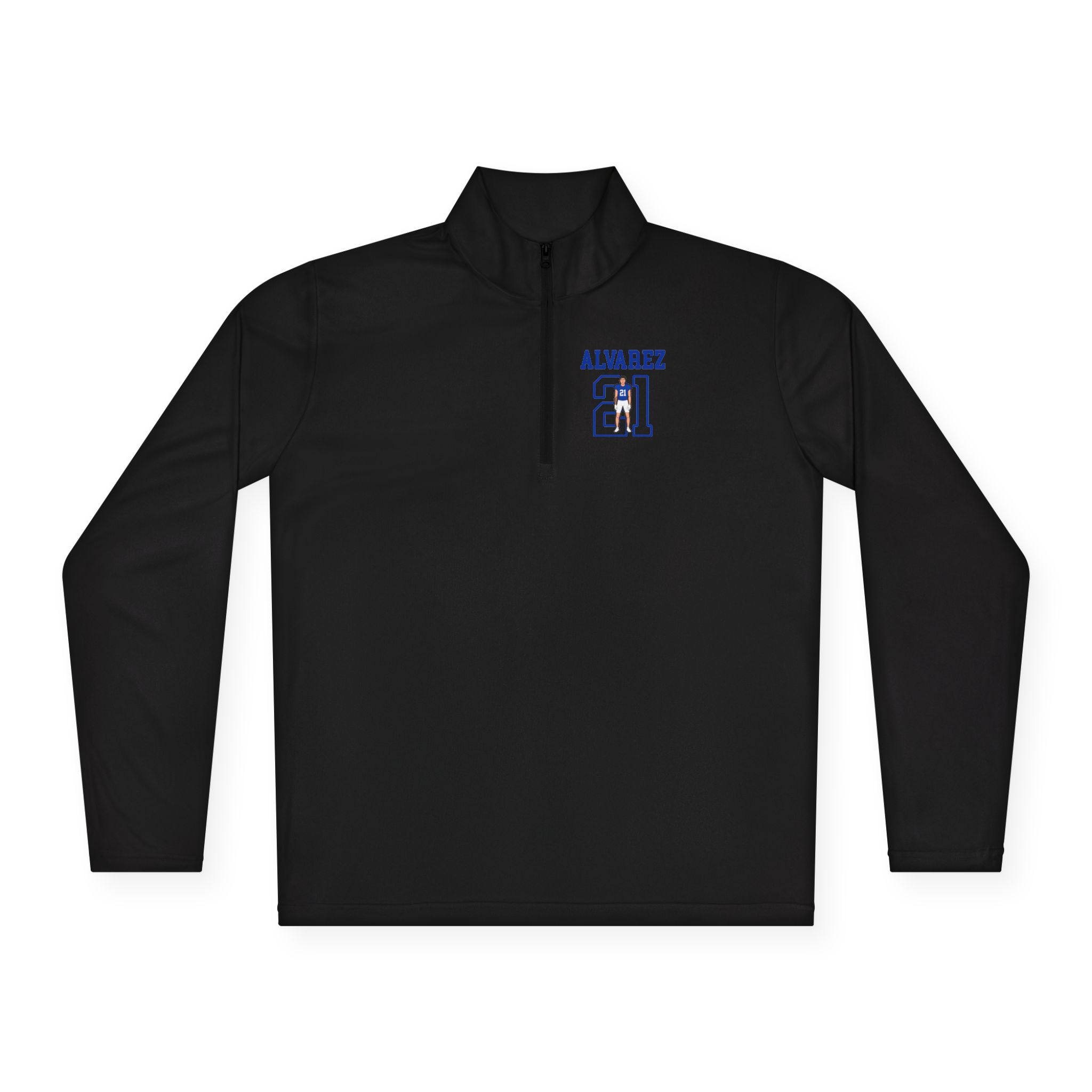 Q-Zip Pullover — character_shirsey in Black