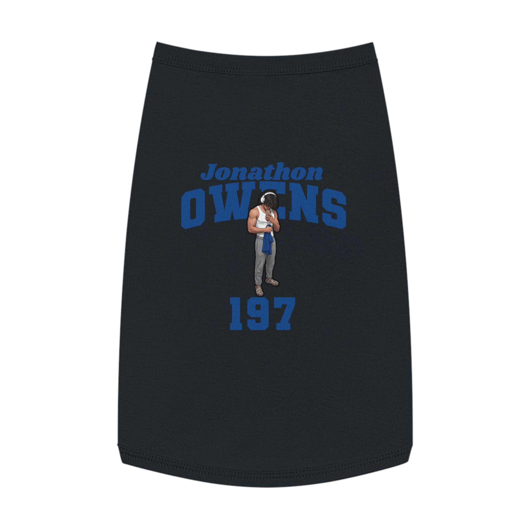 Pet Tank Top — character_signature_arch in White