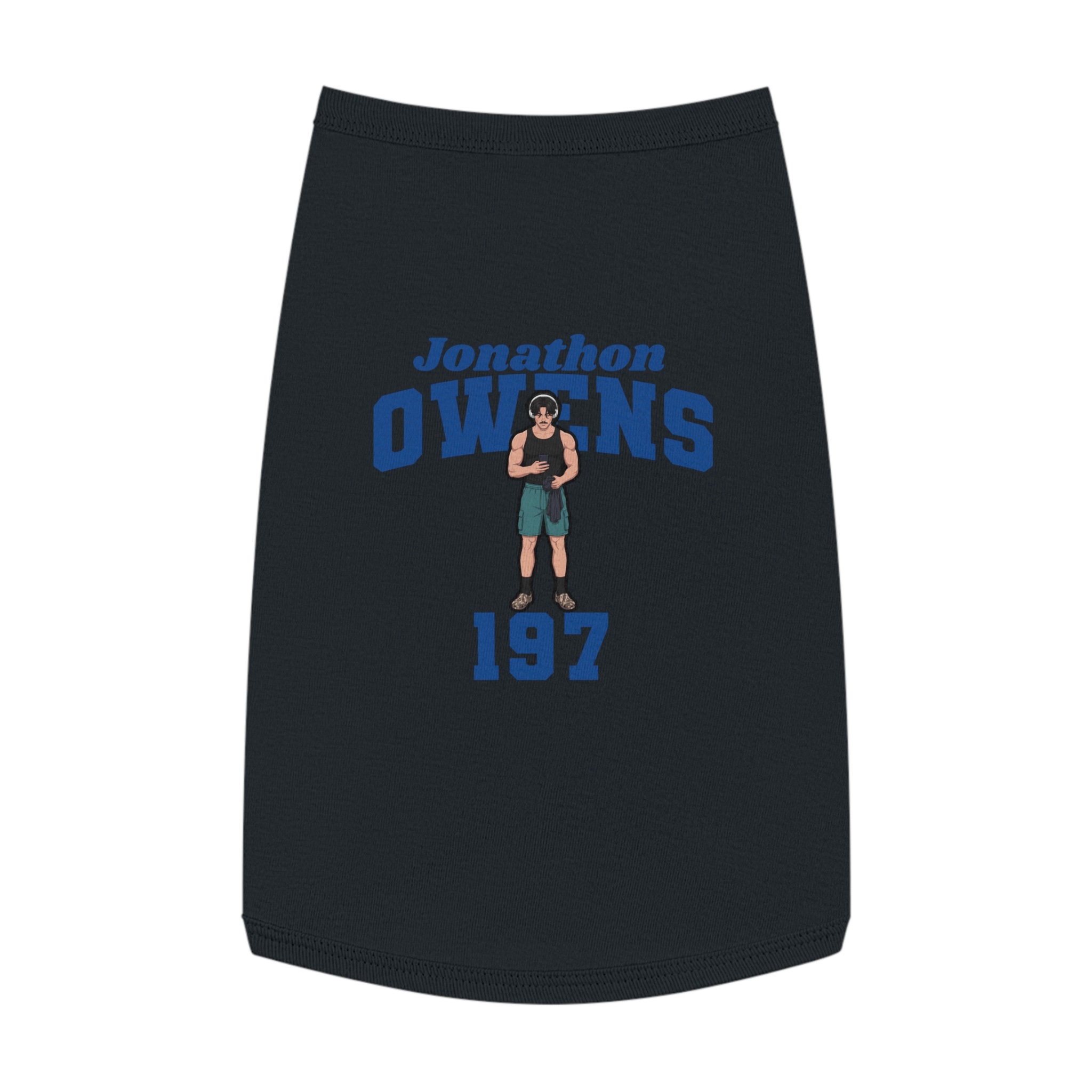 Pet Tank Top — character_signature_arch in Black