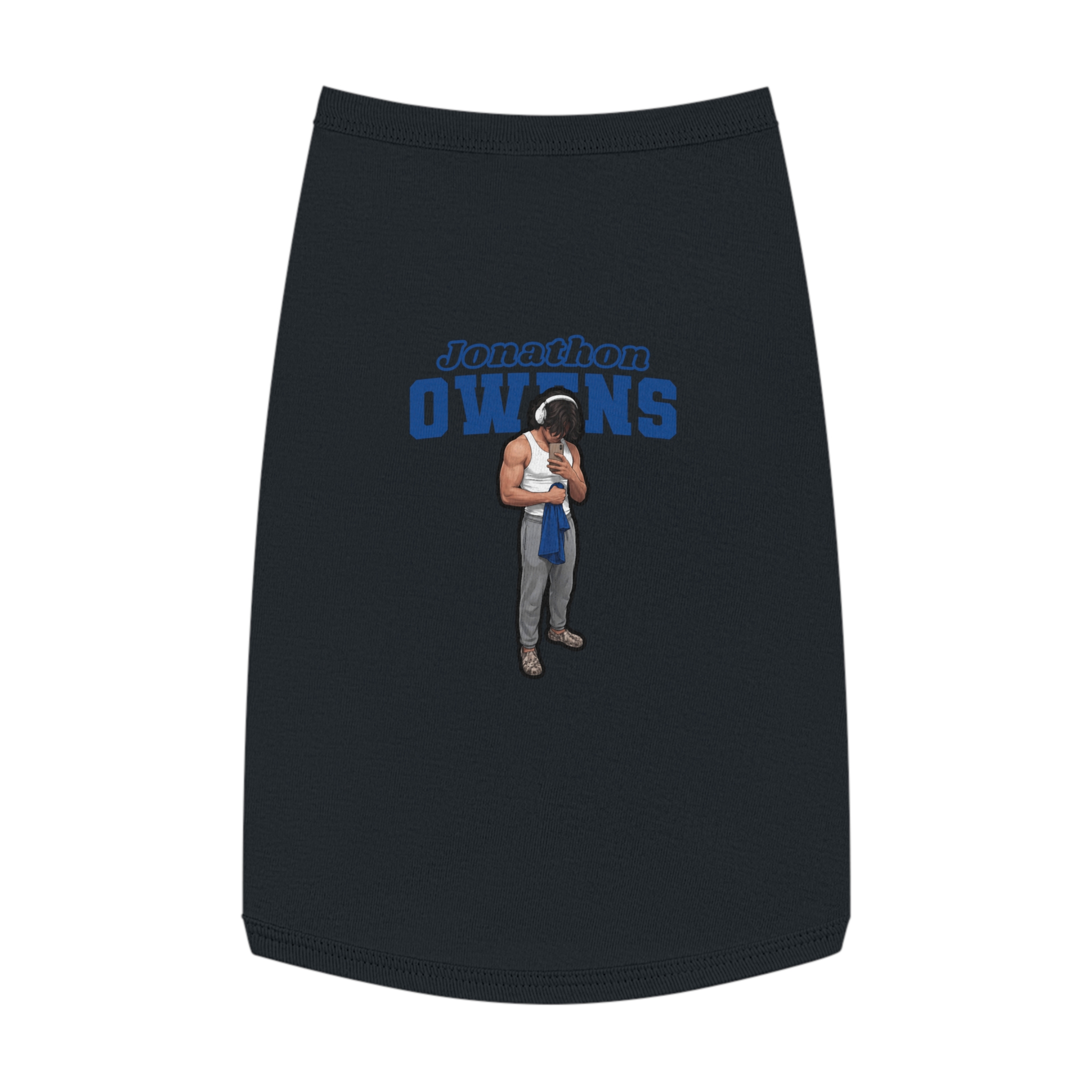 Pet Tank Top — character_name_arch in White