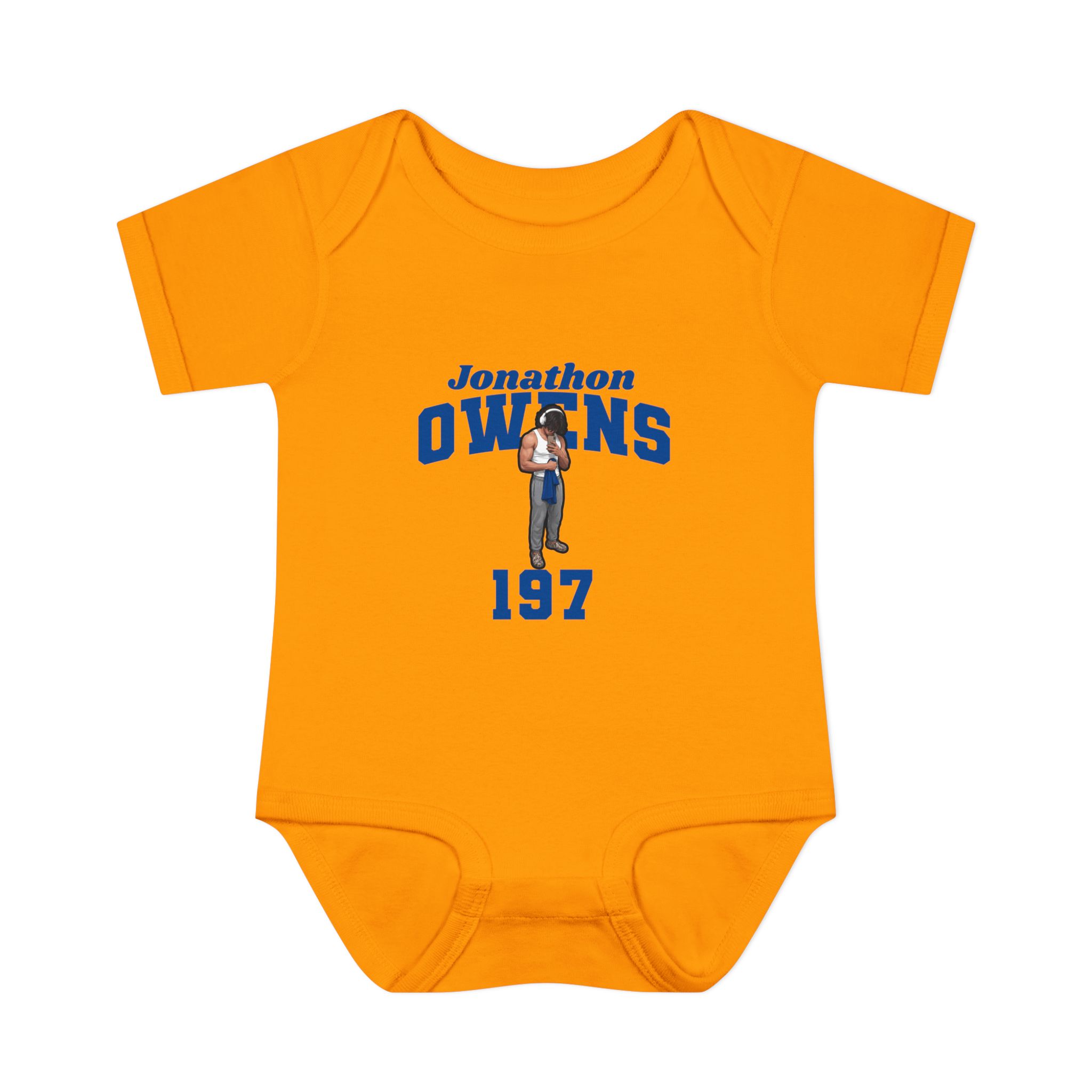 Baby Onesie — character_signature_arch in Gold