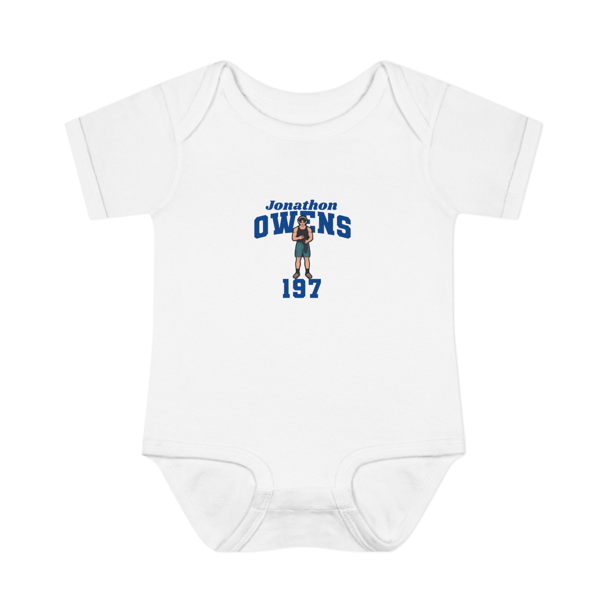 Baby Onesie — character_signature_arch in White