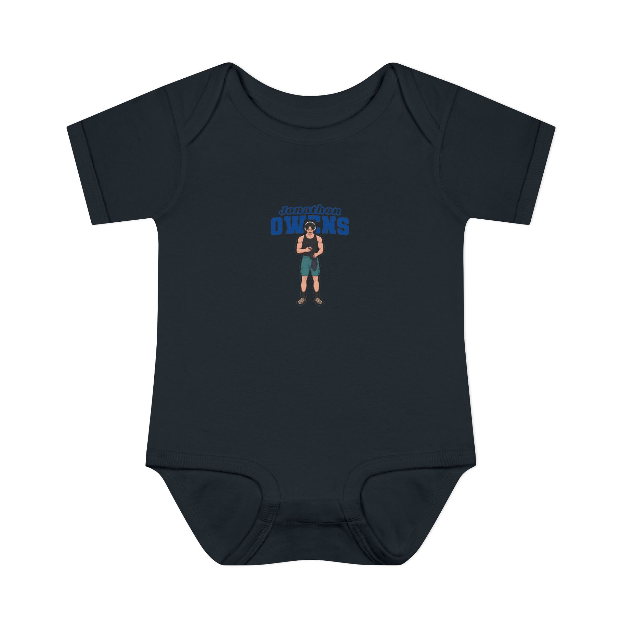 Baby Onesie — character_name_arch in Black