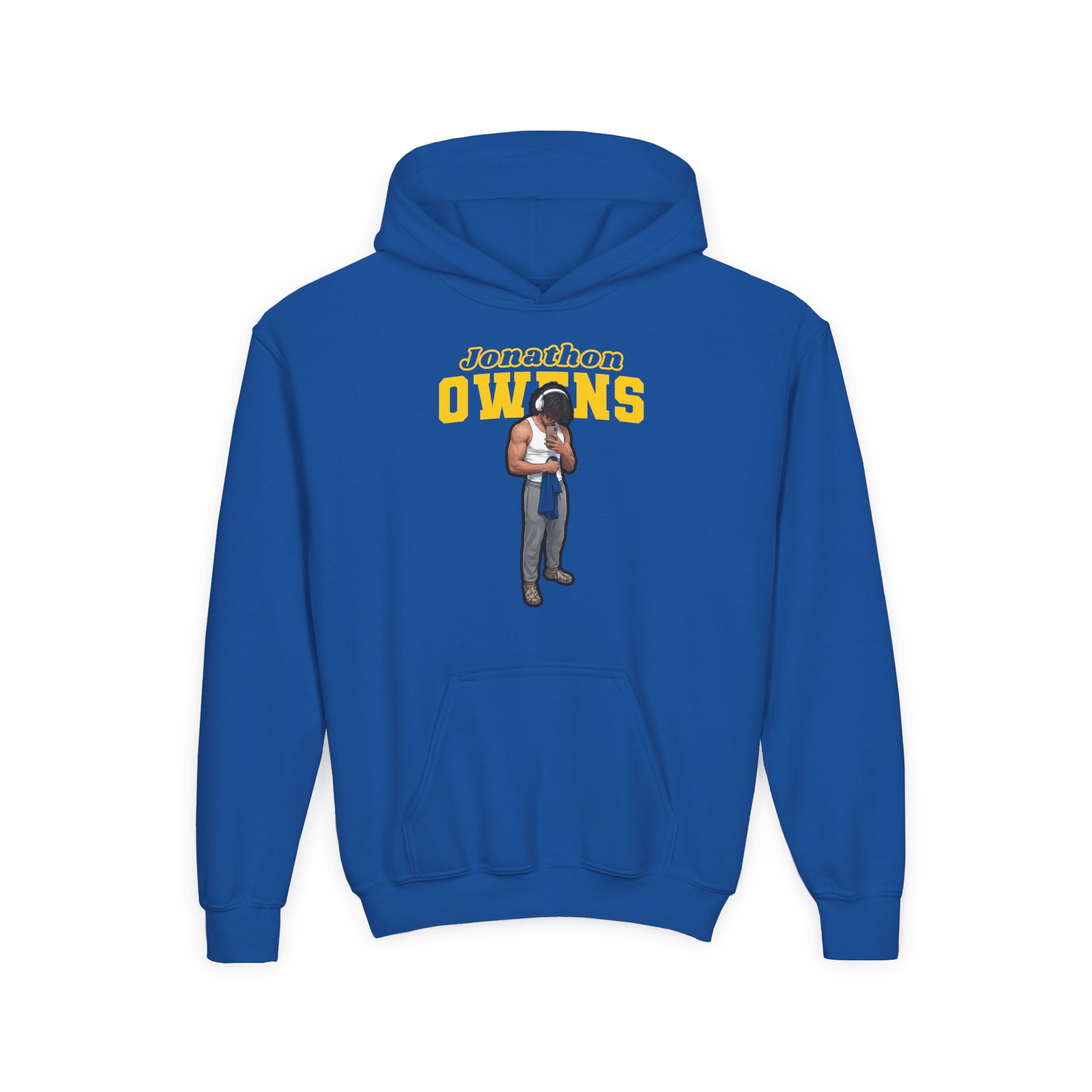Youth Hoodie — character_name_arch in Royal