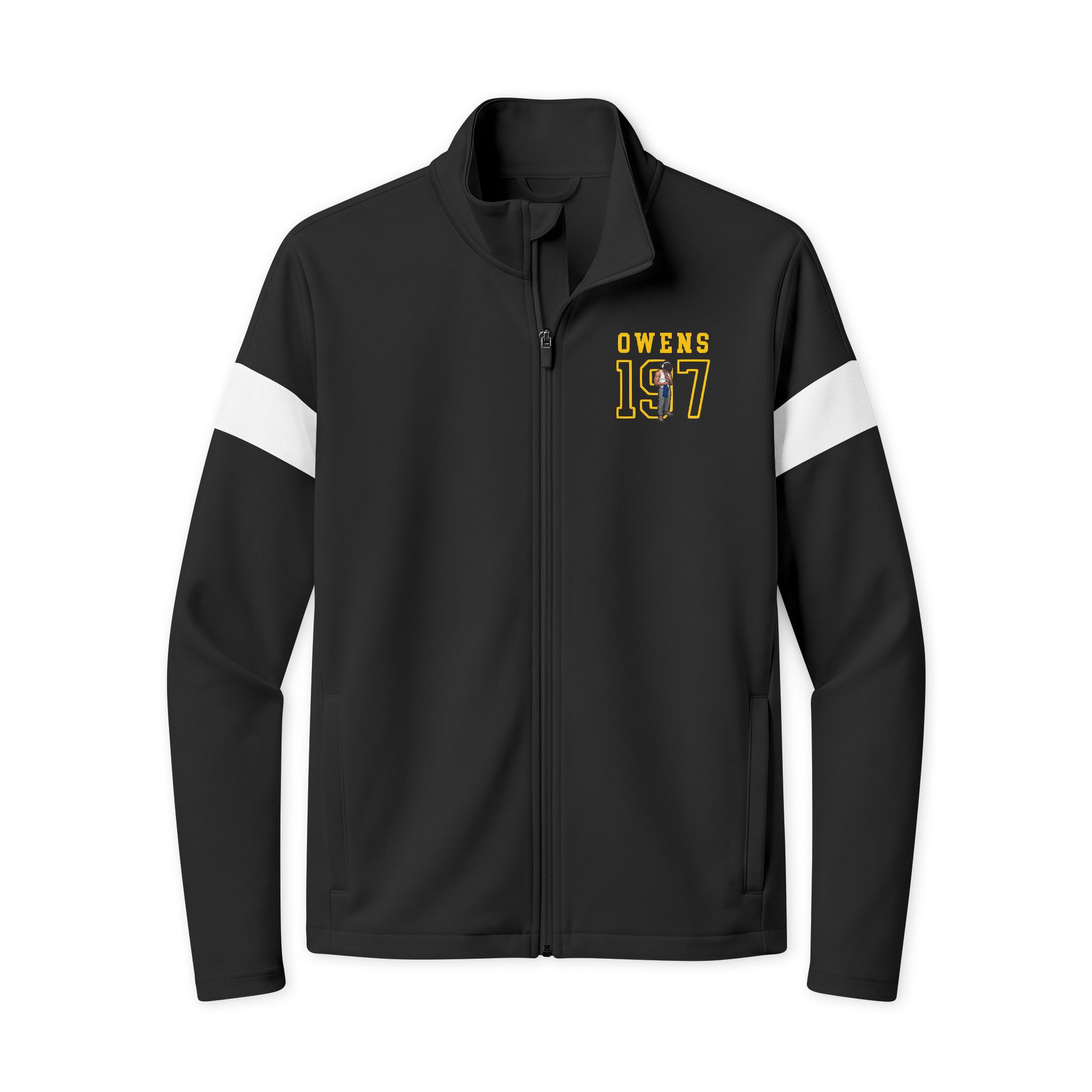 Travel Full-Zip Jacket — character_shirsey in Black/ White