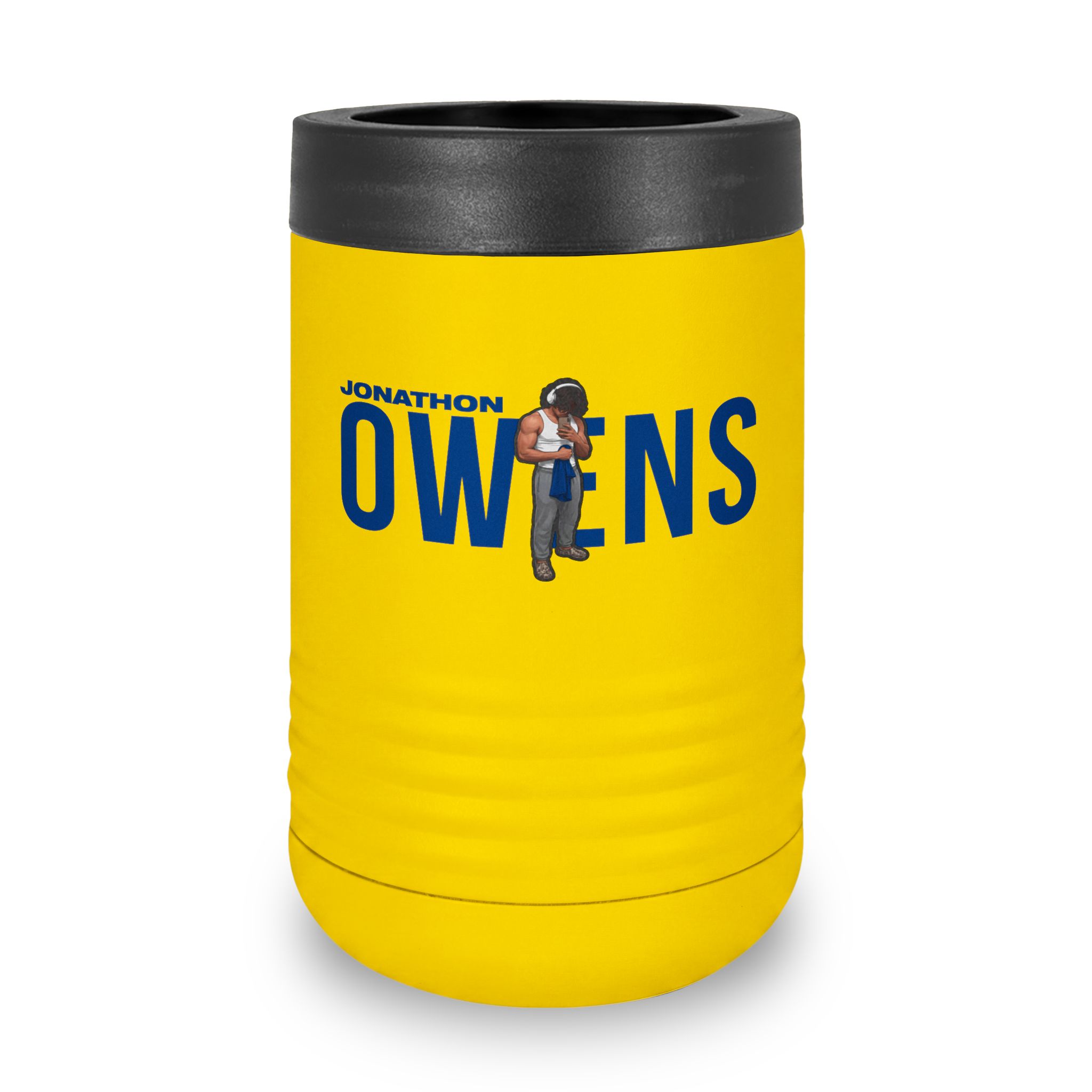 Stainless Can Cooler — character_player_name in Yellow