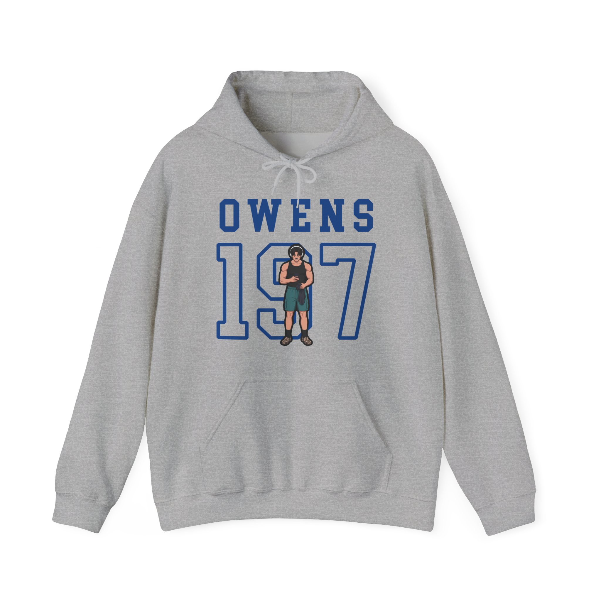 Hoodie — character_shirsey in Grey