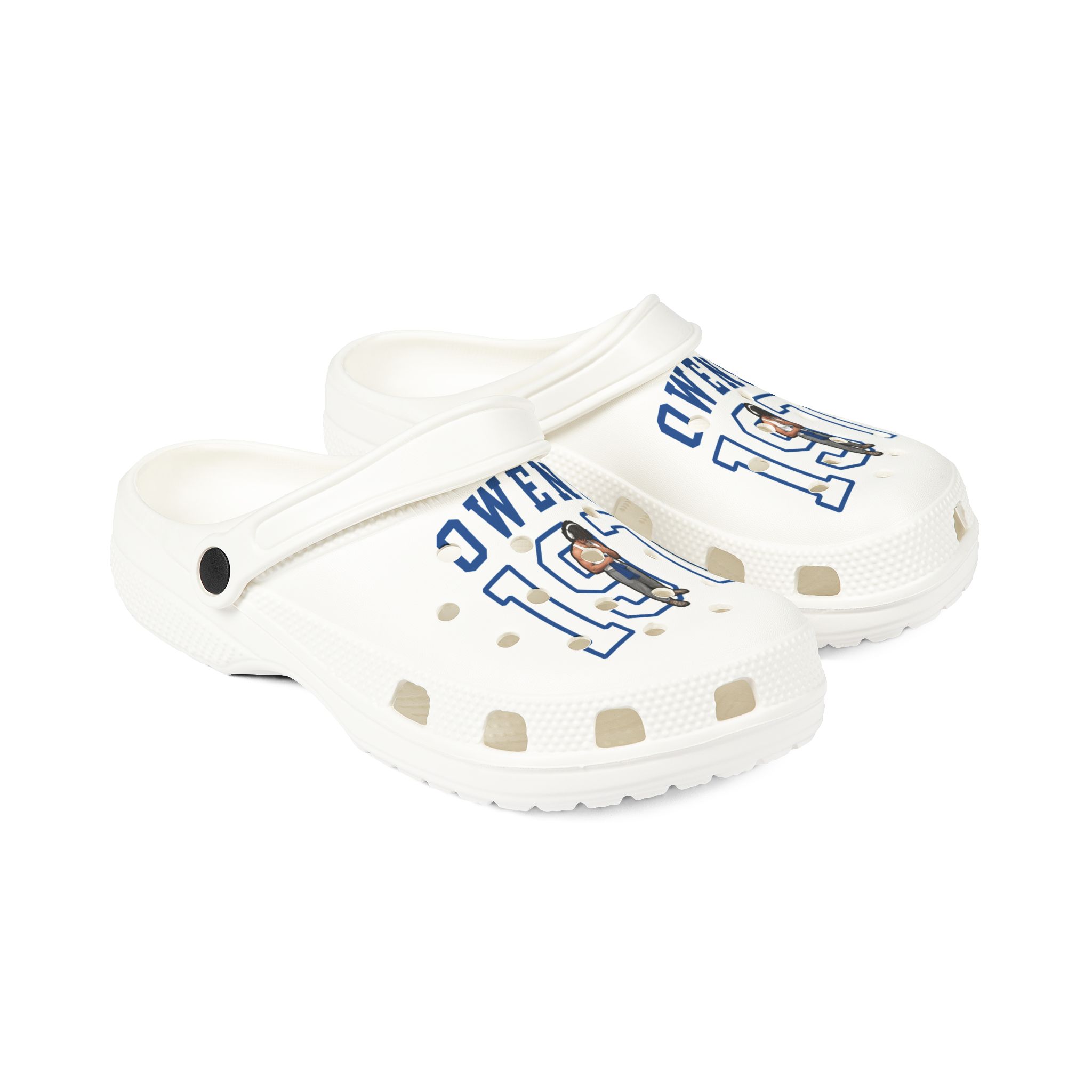 Rubber Clogs — character_shirsey in White