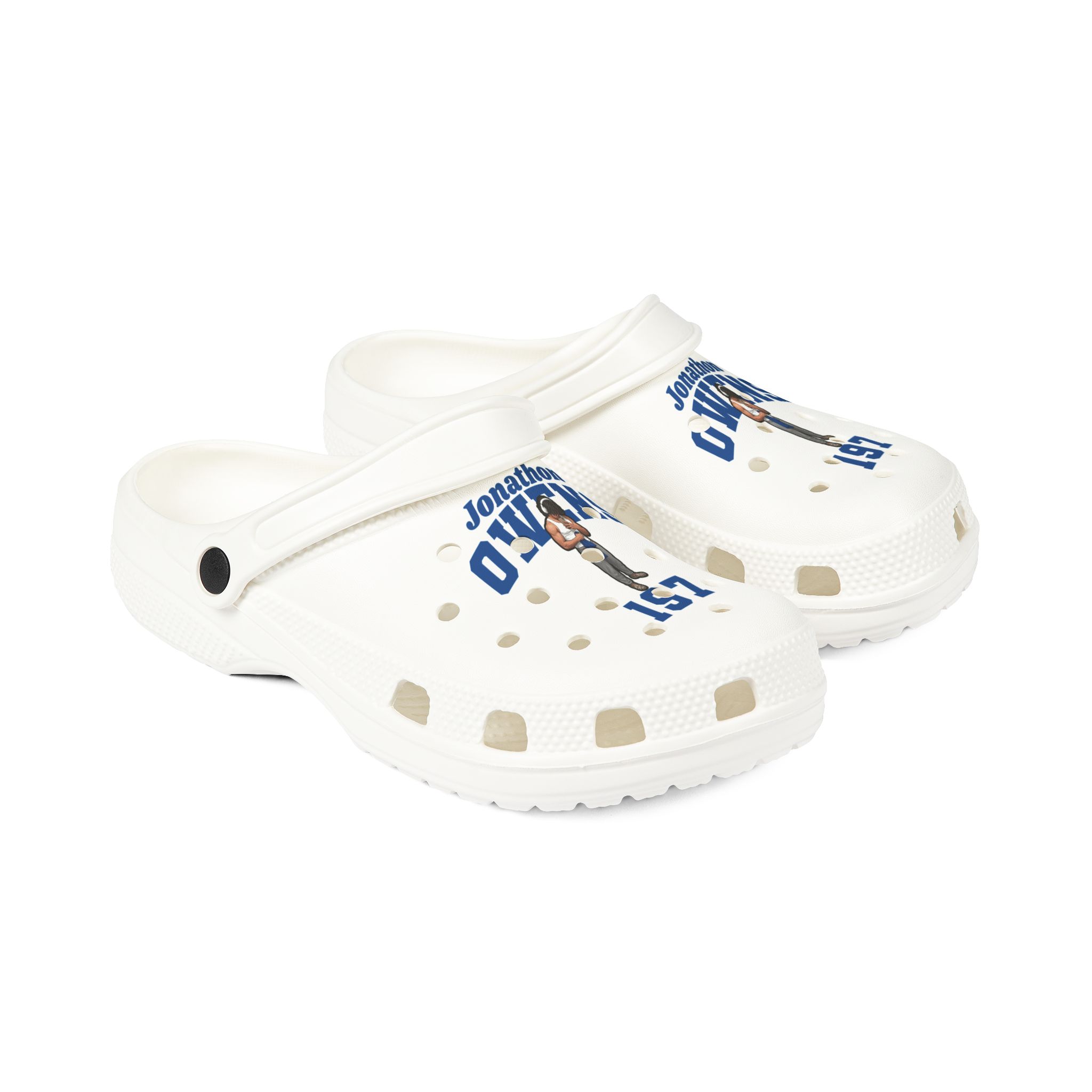 Rubber Clogs — character_signature_arch in White