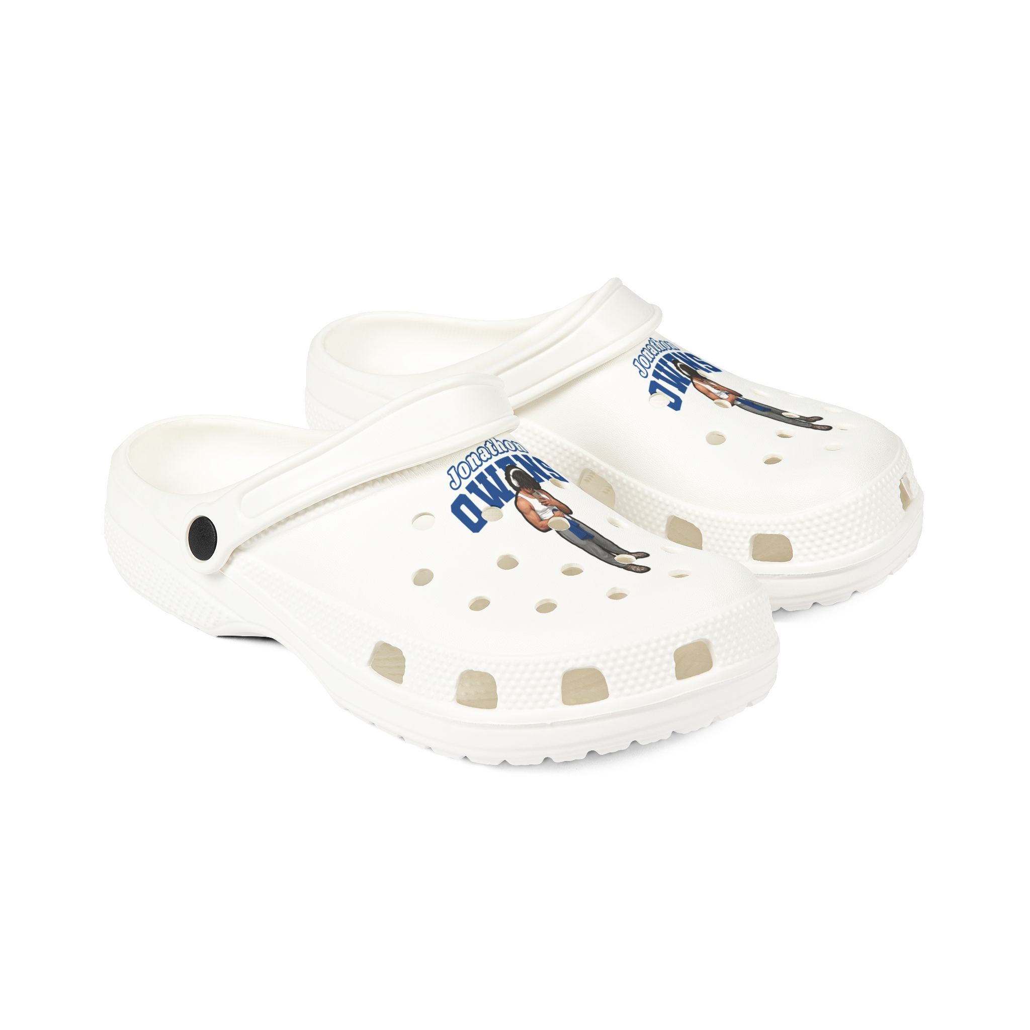 Rubber Clogs — character_name_arch in White