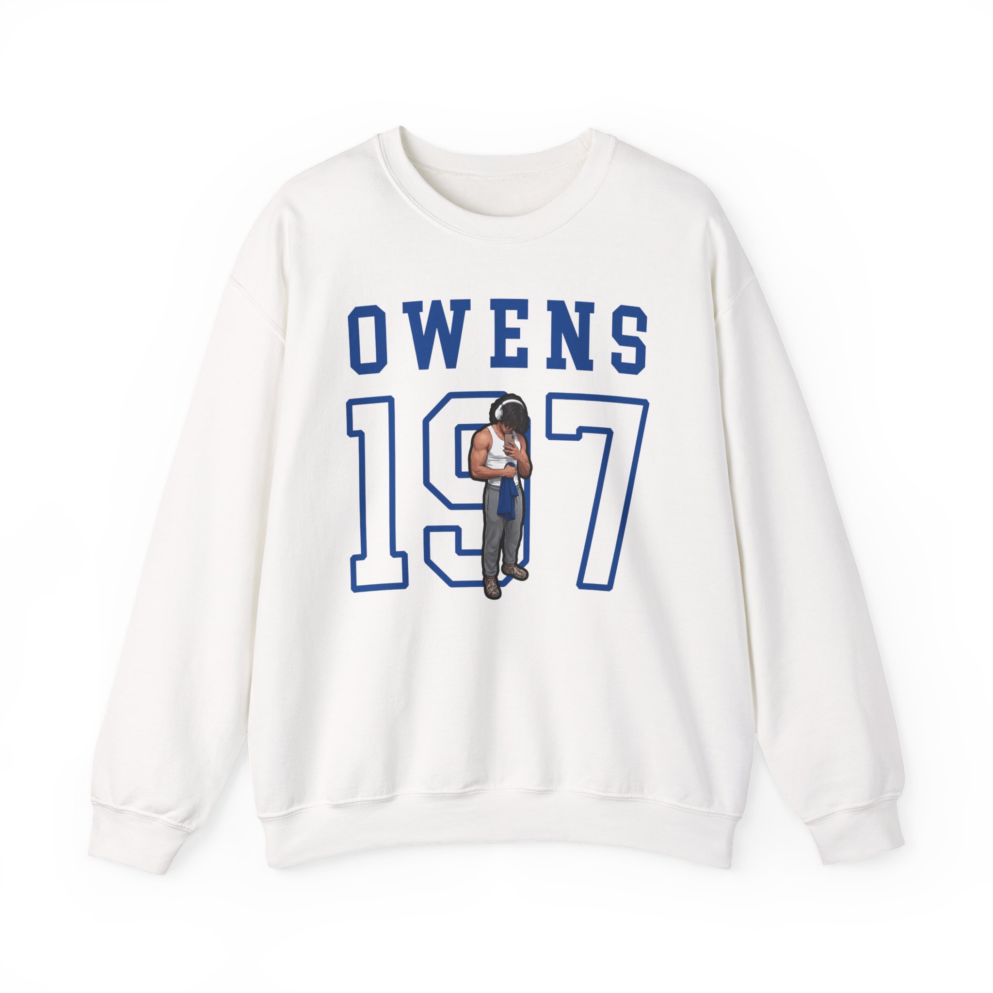 Crewneck Sweatshirt — character_shirsey in White
