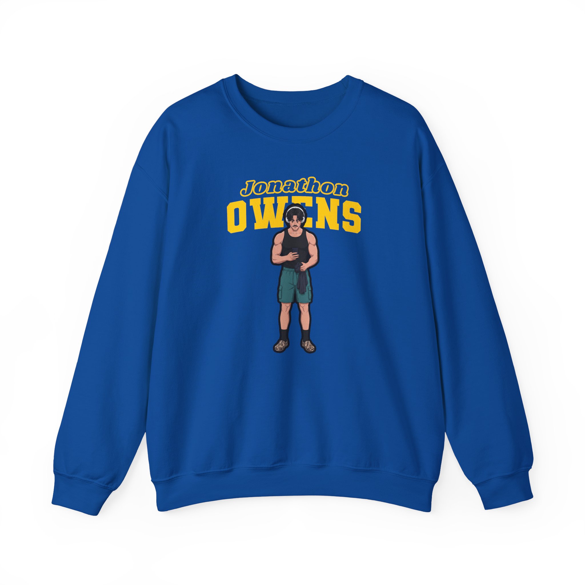 Crewneck Sweatshirt — character_name_arch in Royal