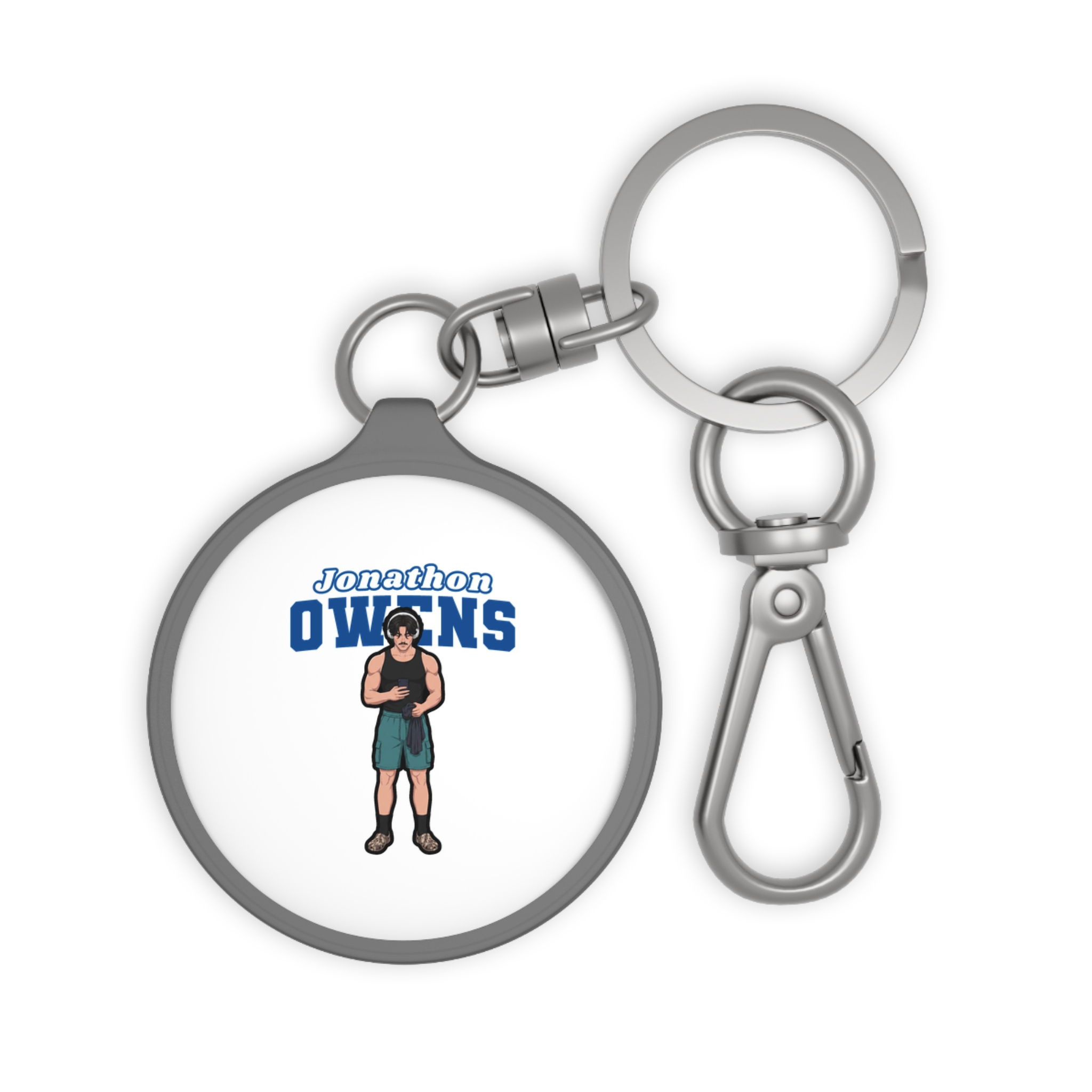 Keychain — character_name_arch in Grey