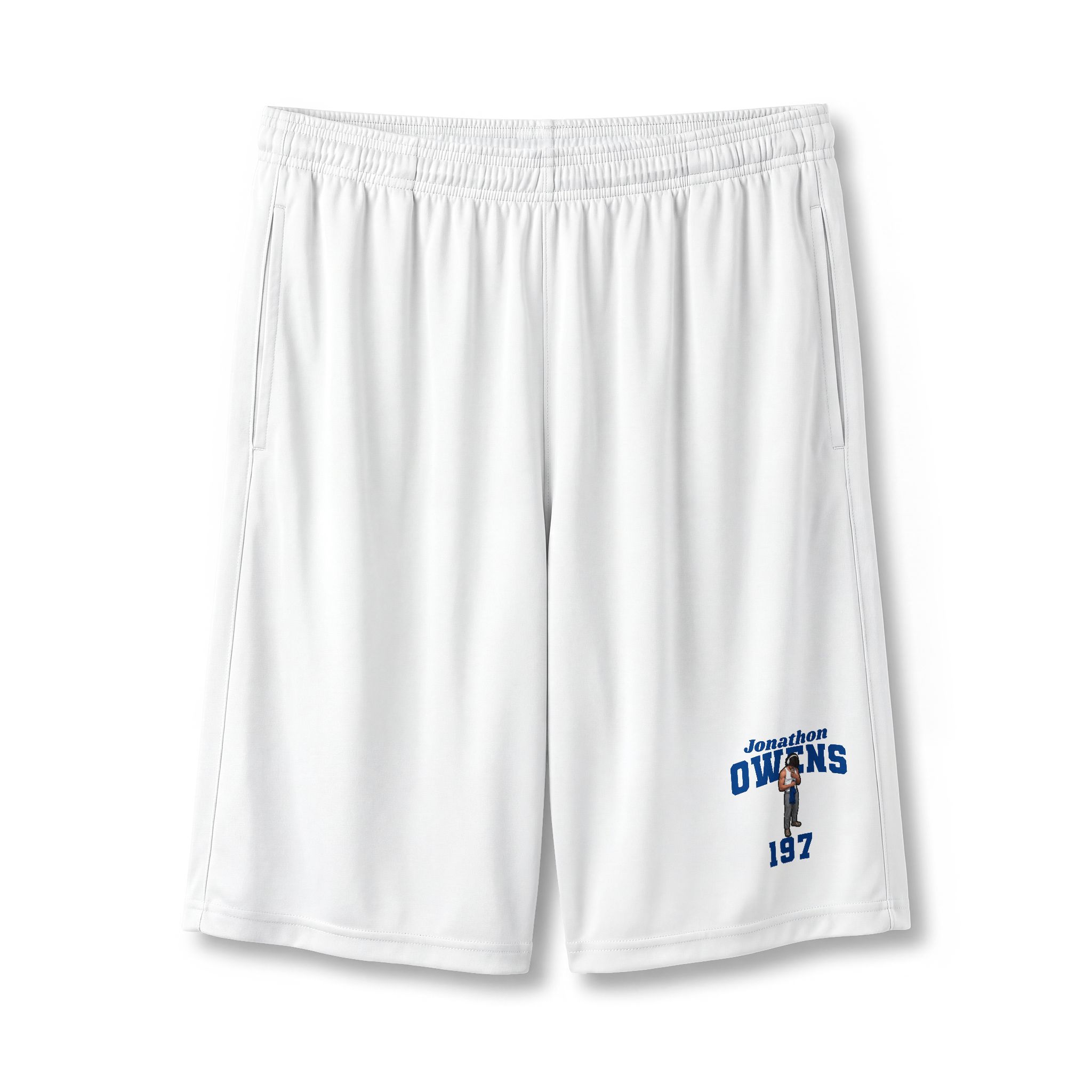 Shorts — character_signature_arch in White
