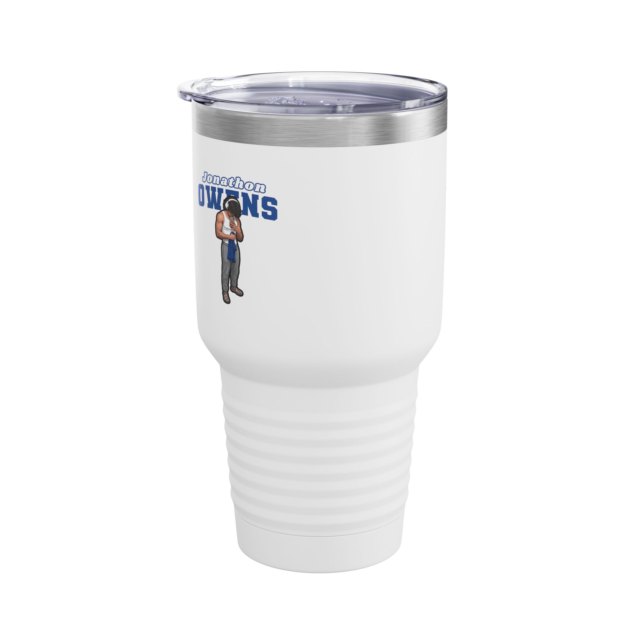 30oz Tumbler — character_name_arch in White