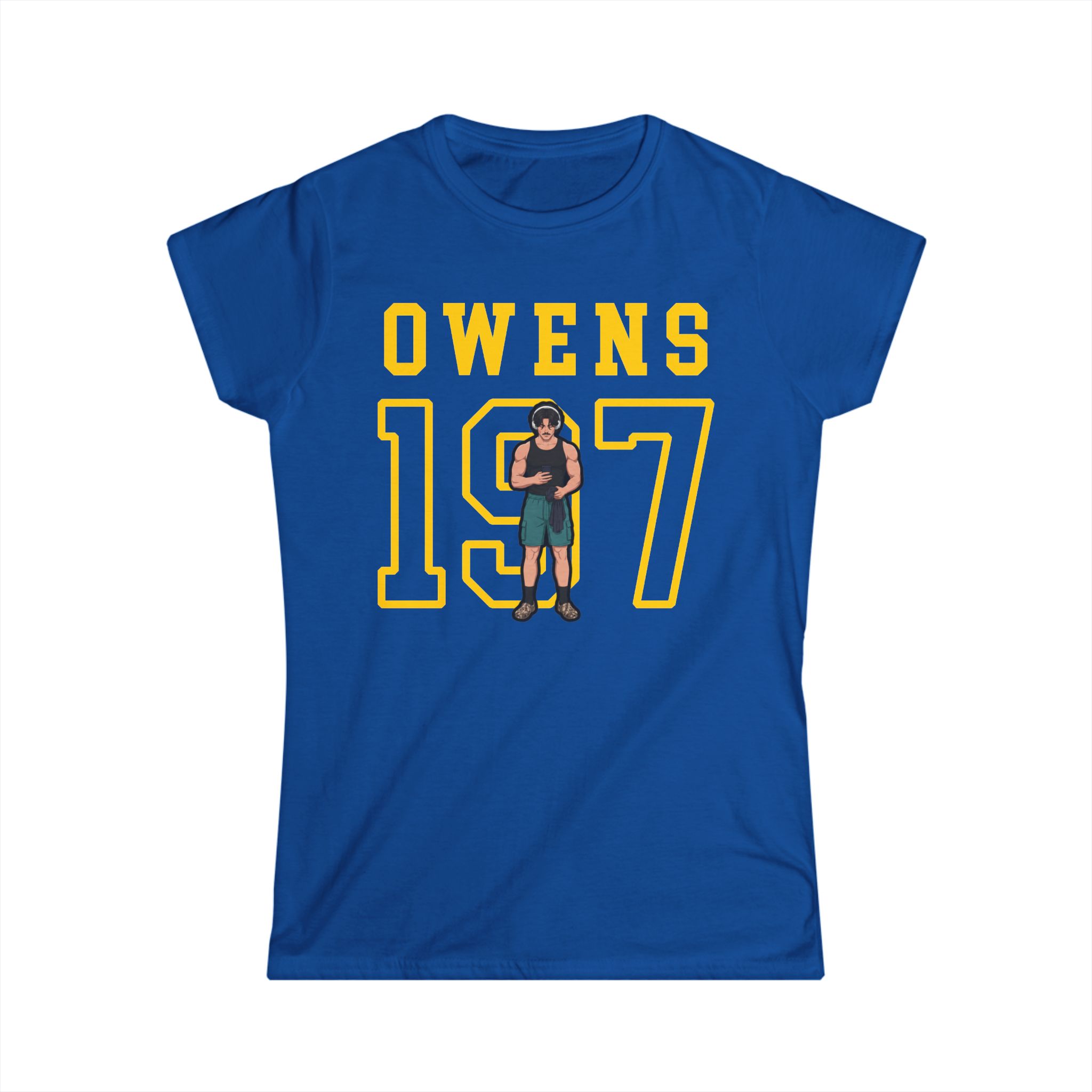 Women's Softstyle Tee — character_shirsey in Royal
