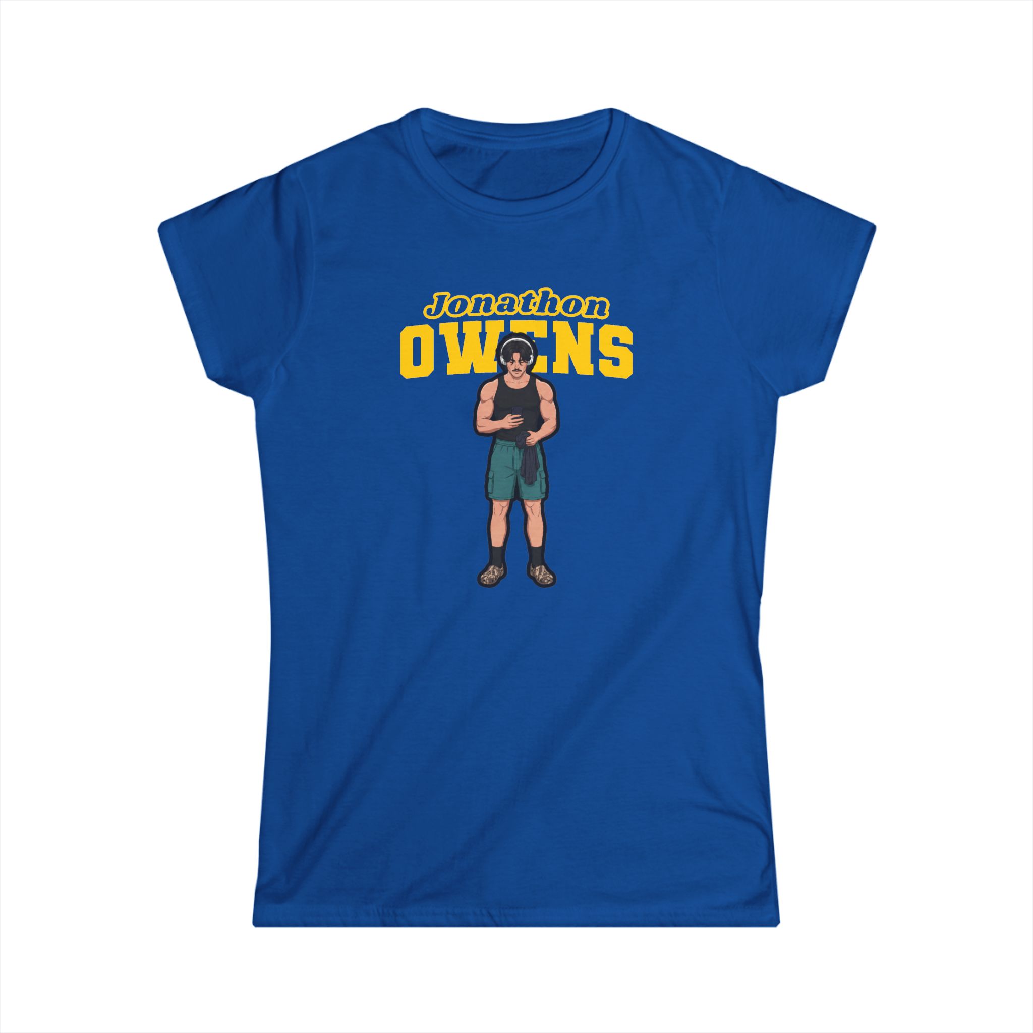 Women's Softstyle Tee — character_name_arch in Royal