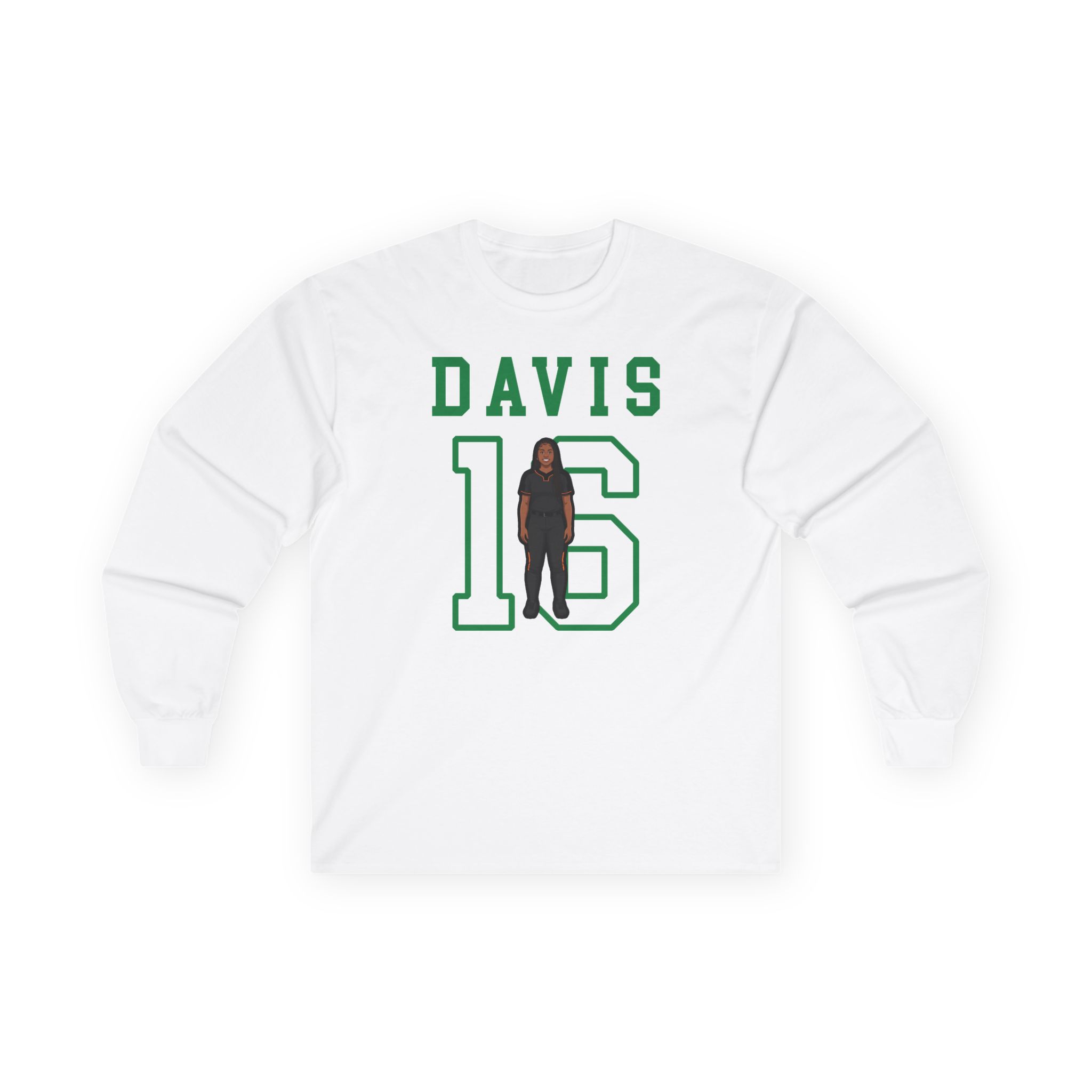Long Sleeve Tee — character_shirsey in White