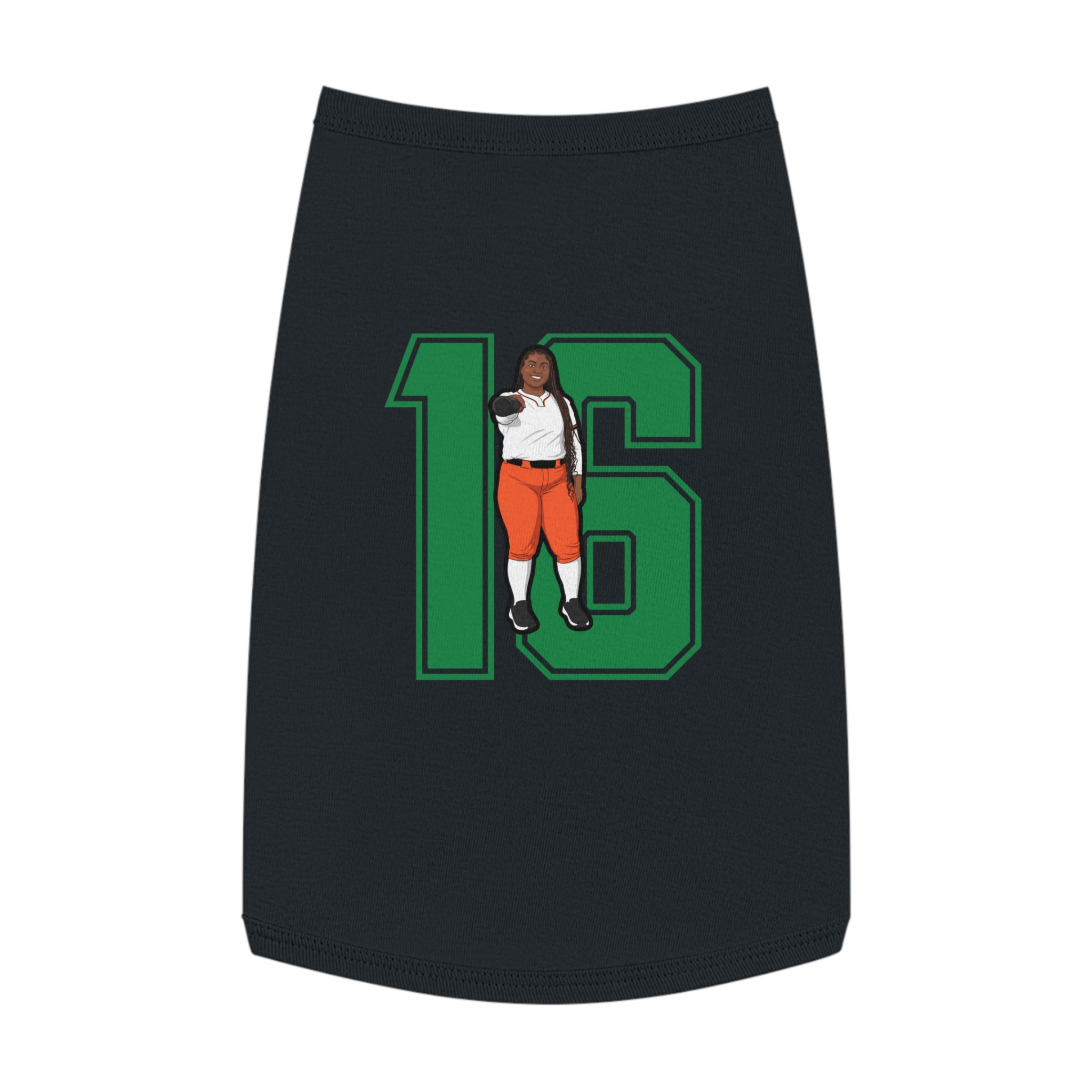 Pet Tank Top — character_number in White