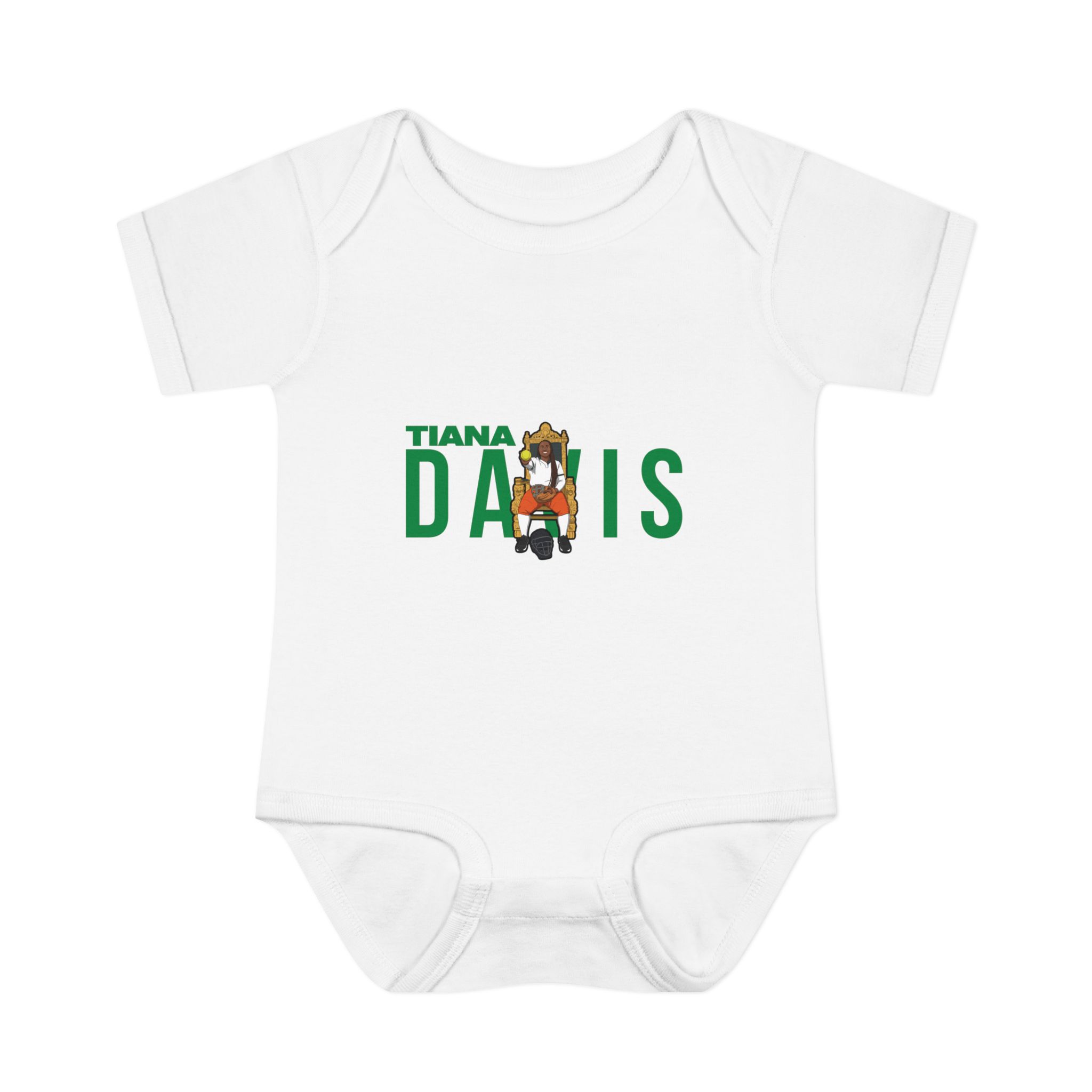 Baby Onesie — character_player_name in White