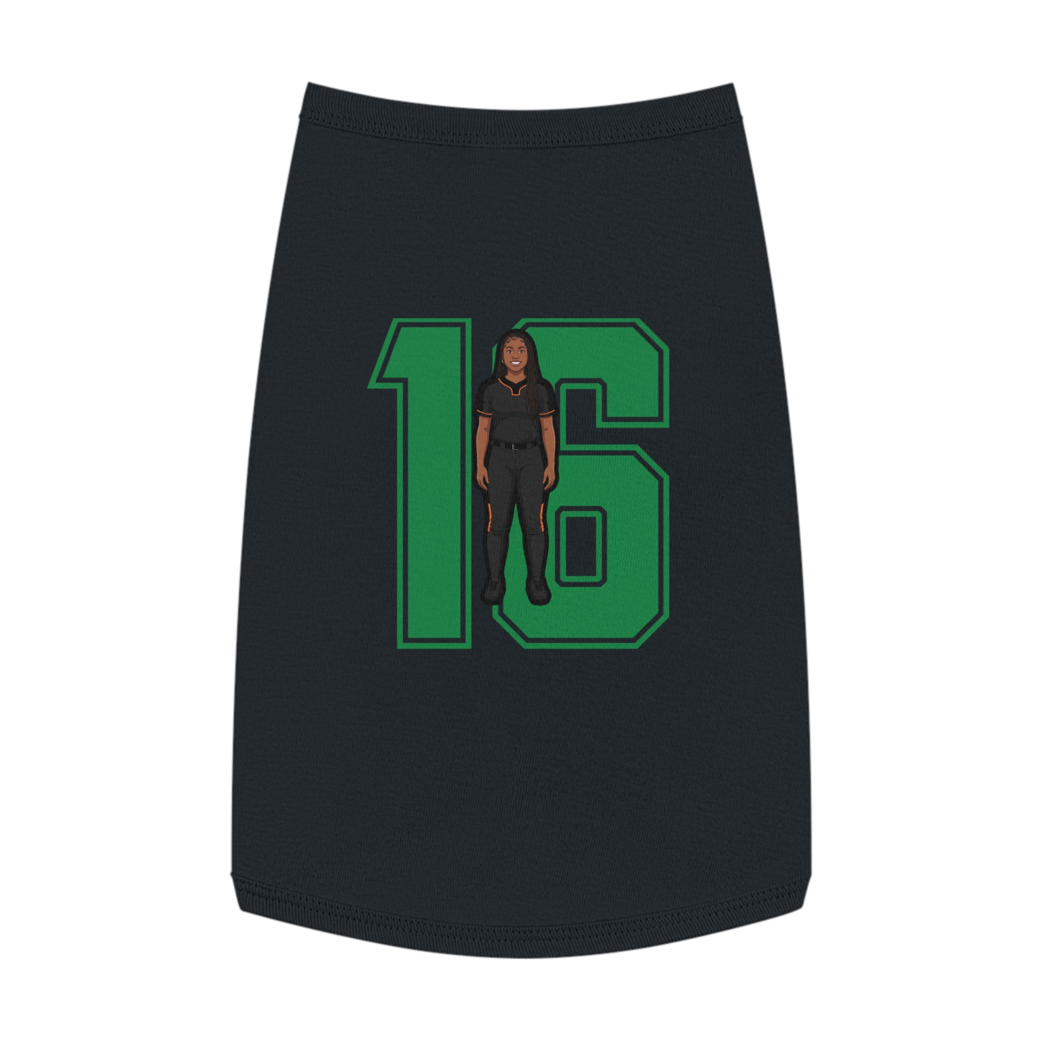 Pet Tank Top — character_number in White