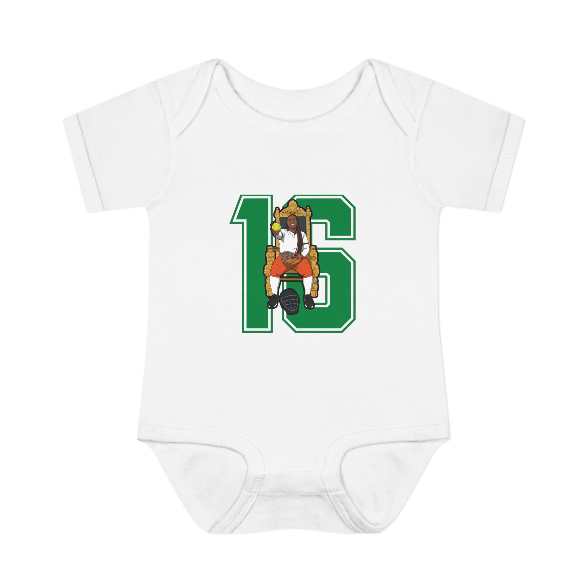 Baby Onesie — character_number in White