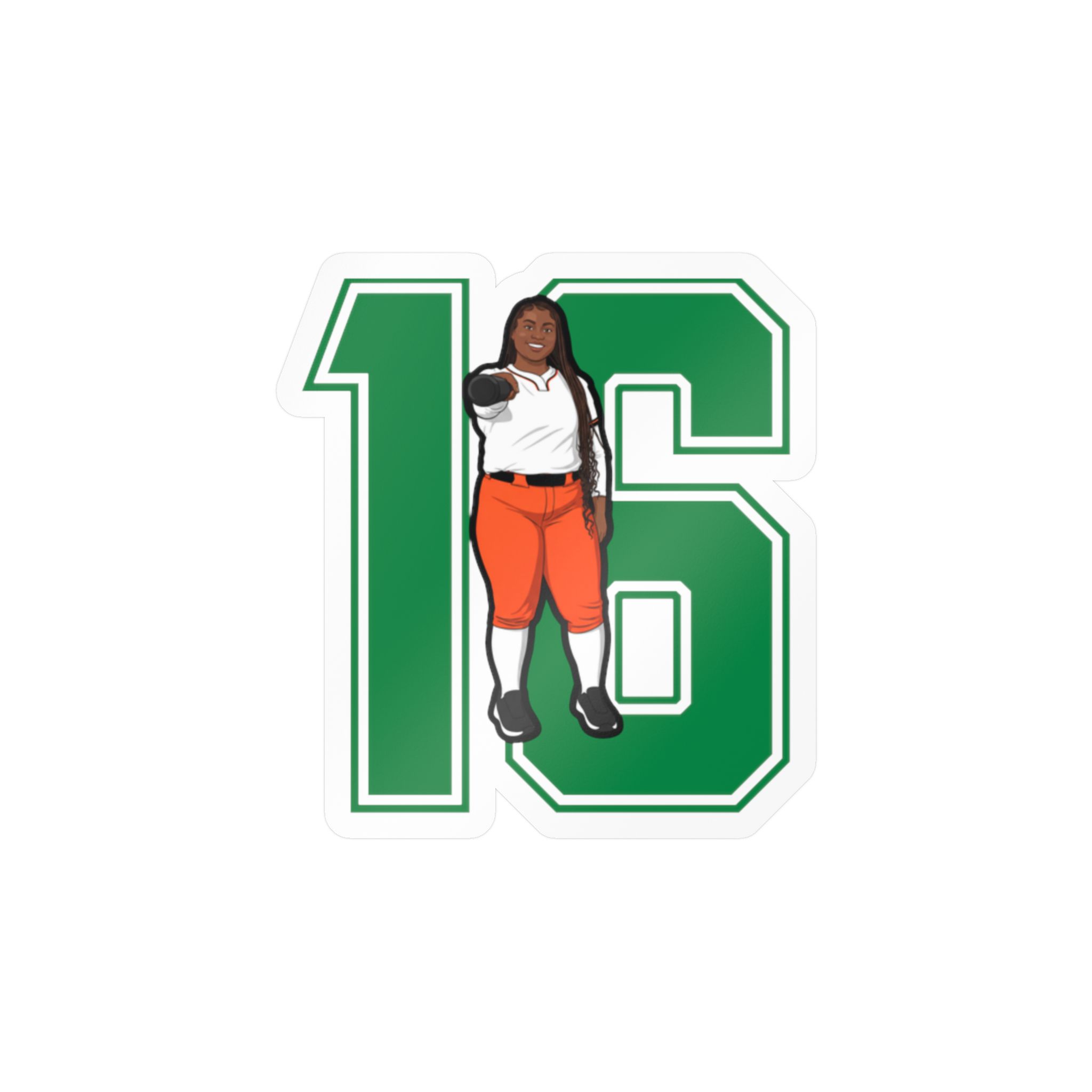 Vinyl Sticker — character_number in Classic