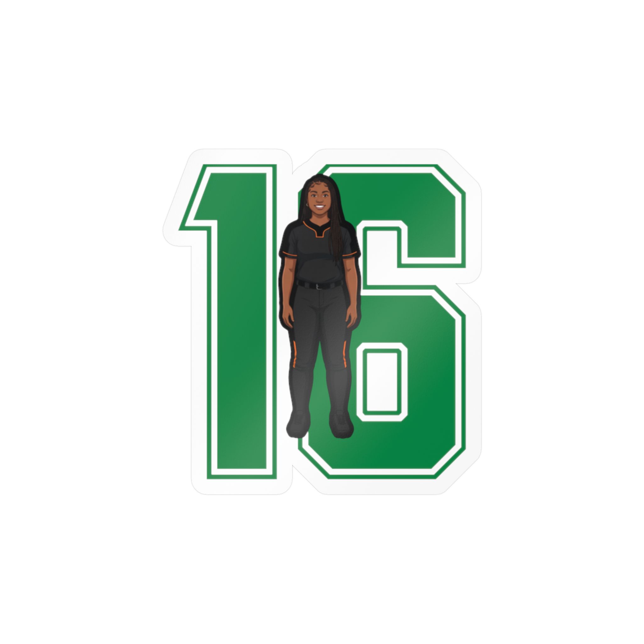 Vinyl Sticker — character_number in Classic