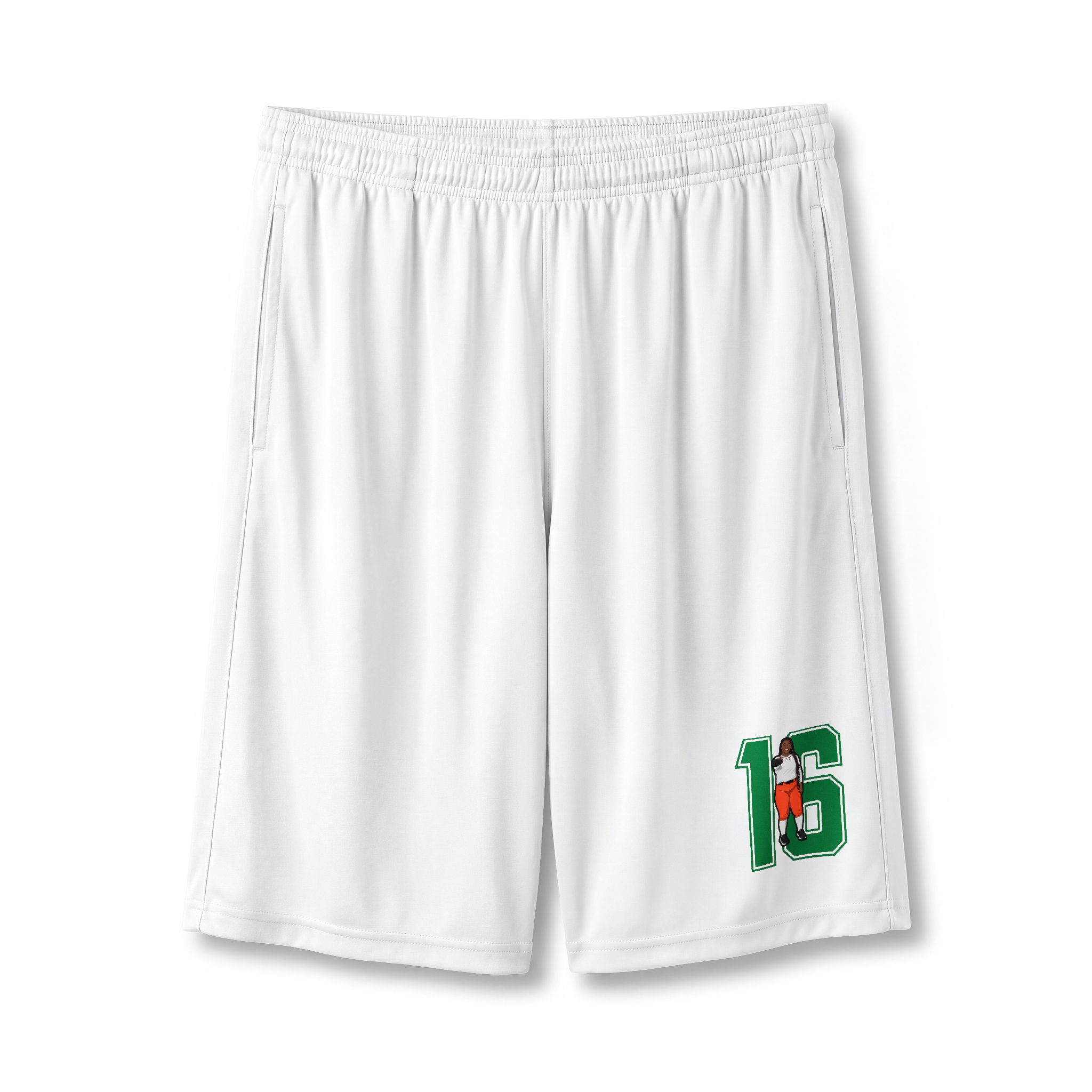 Shorts — character_number in White