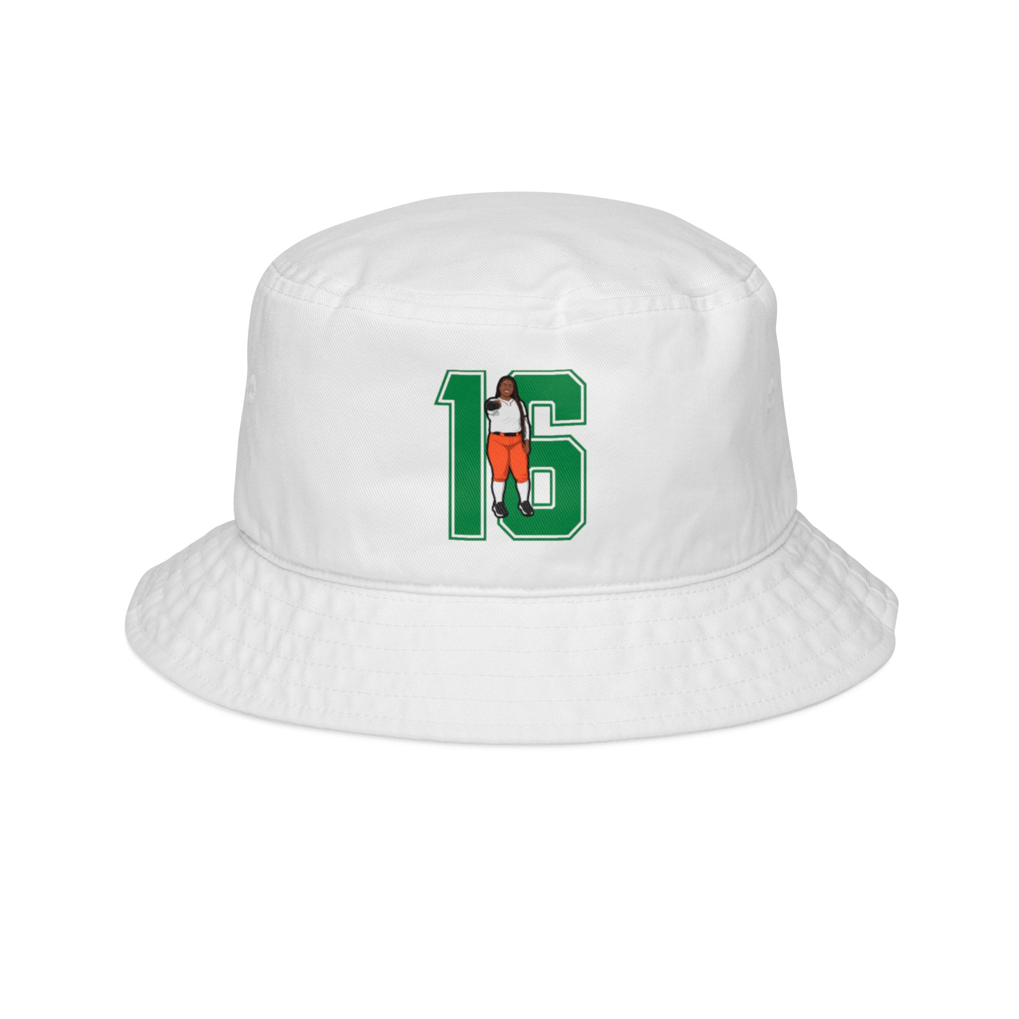 Bucket Hat — character_number in White