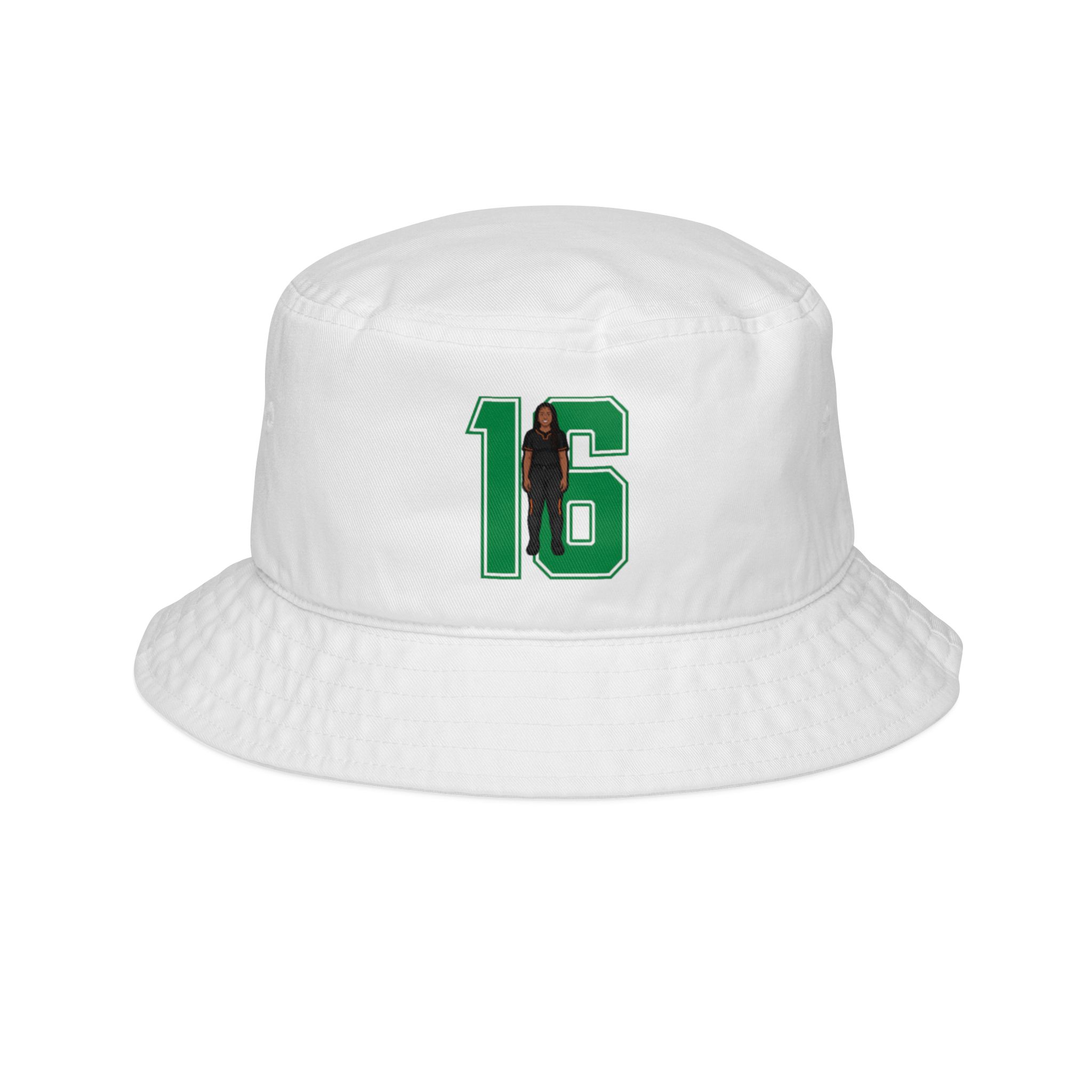 Bucket Hat — character_number in White