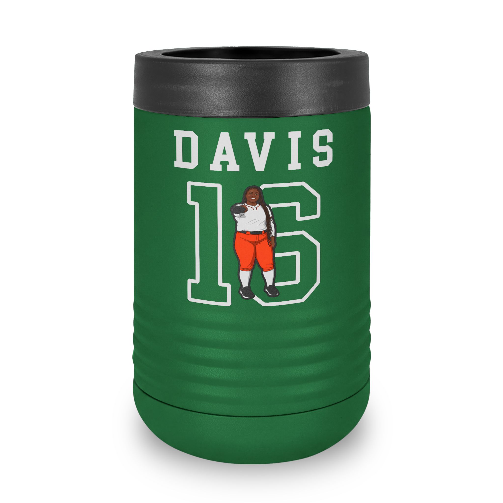 Stainless Can Cooler — character_shirsey in Green
