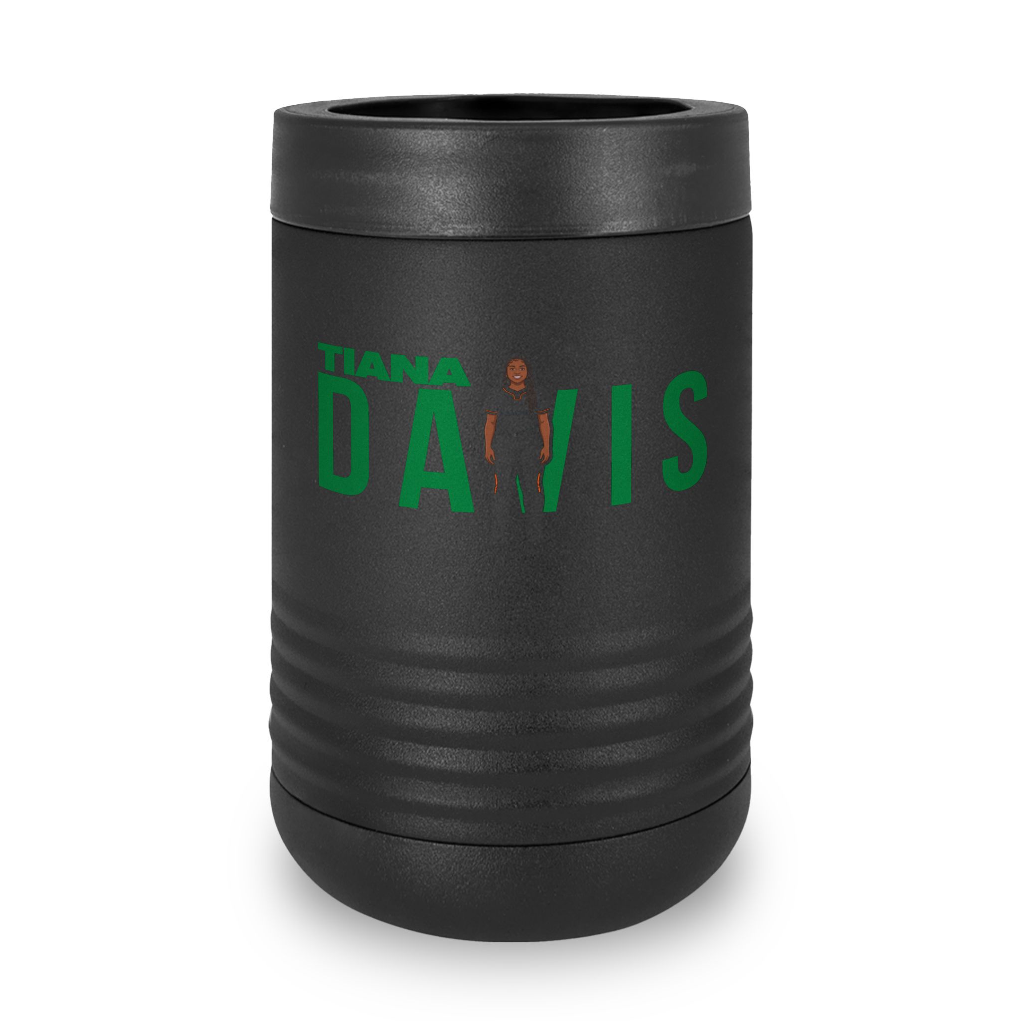 Stainless Can Cooler — character_player_name in Black