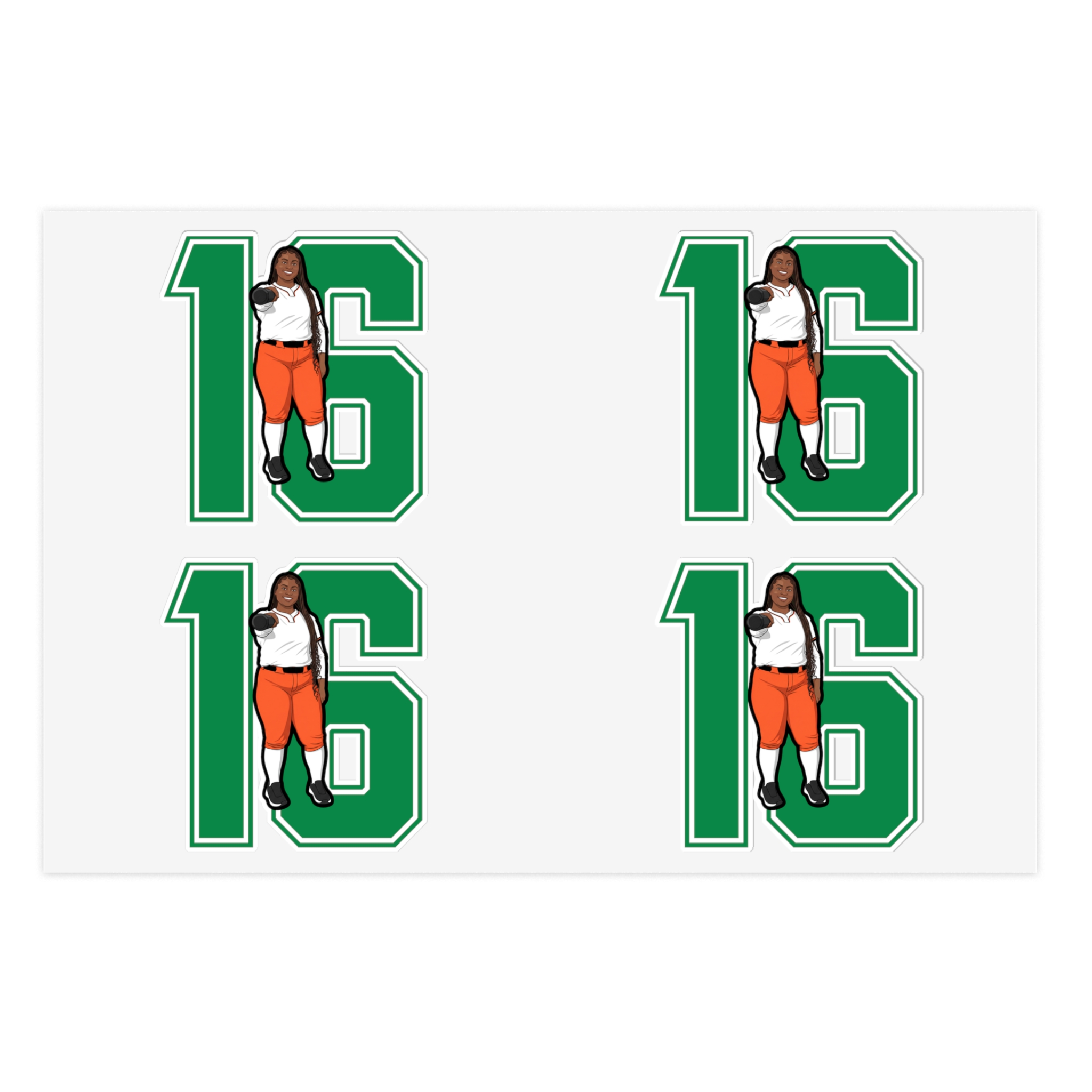 Sticker Sheet — character_number in Classic