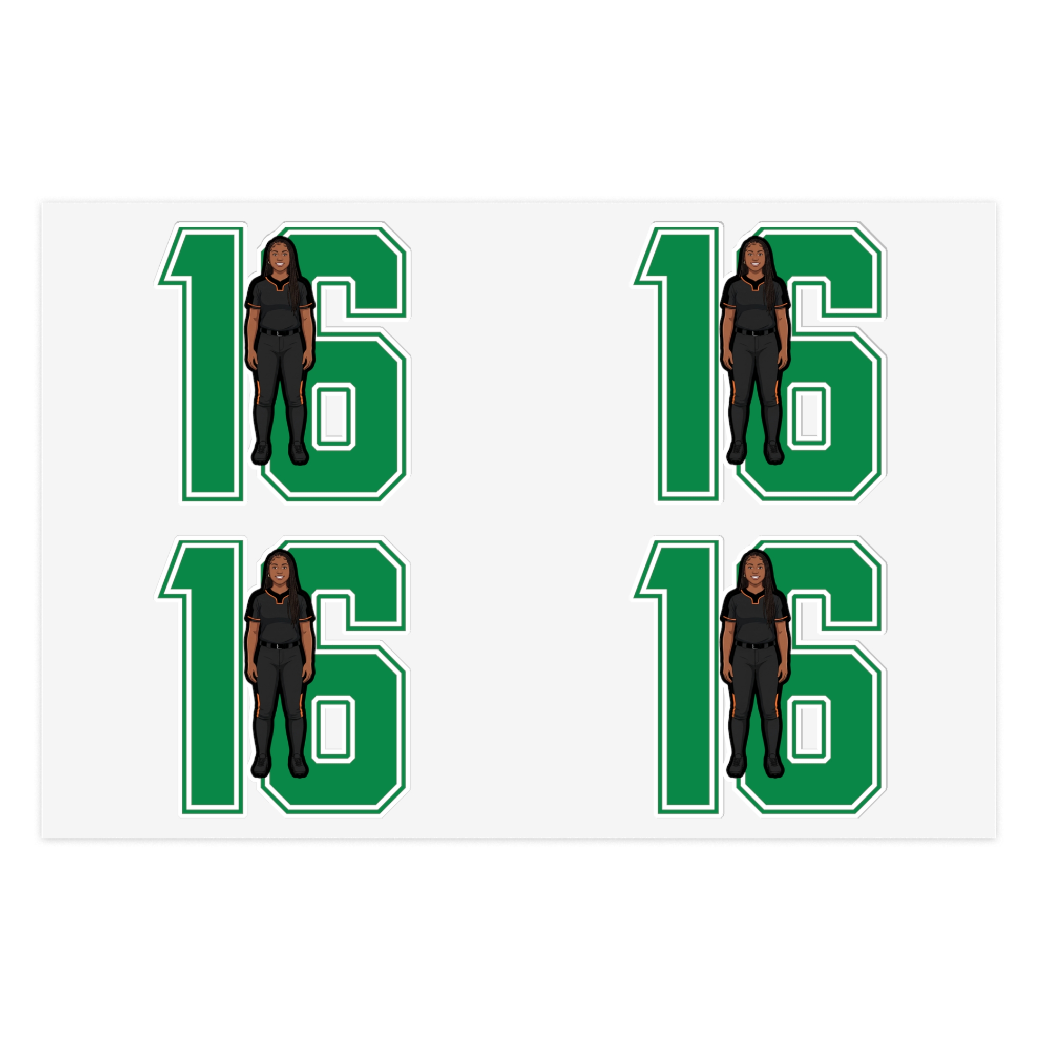 Sticker Sheet — character_number in Classic