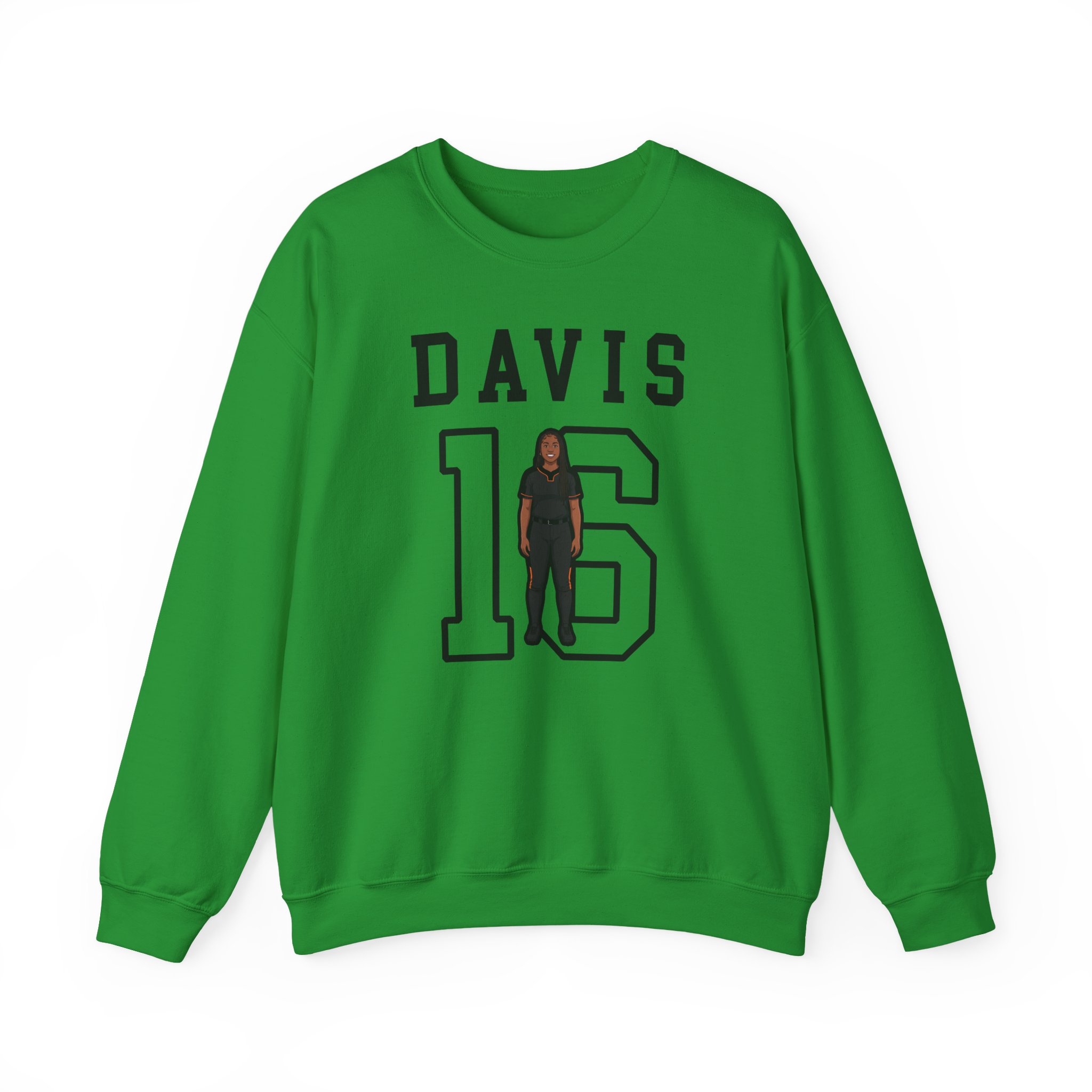 Crewneck Sweatshirt — character_shirsey in Green