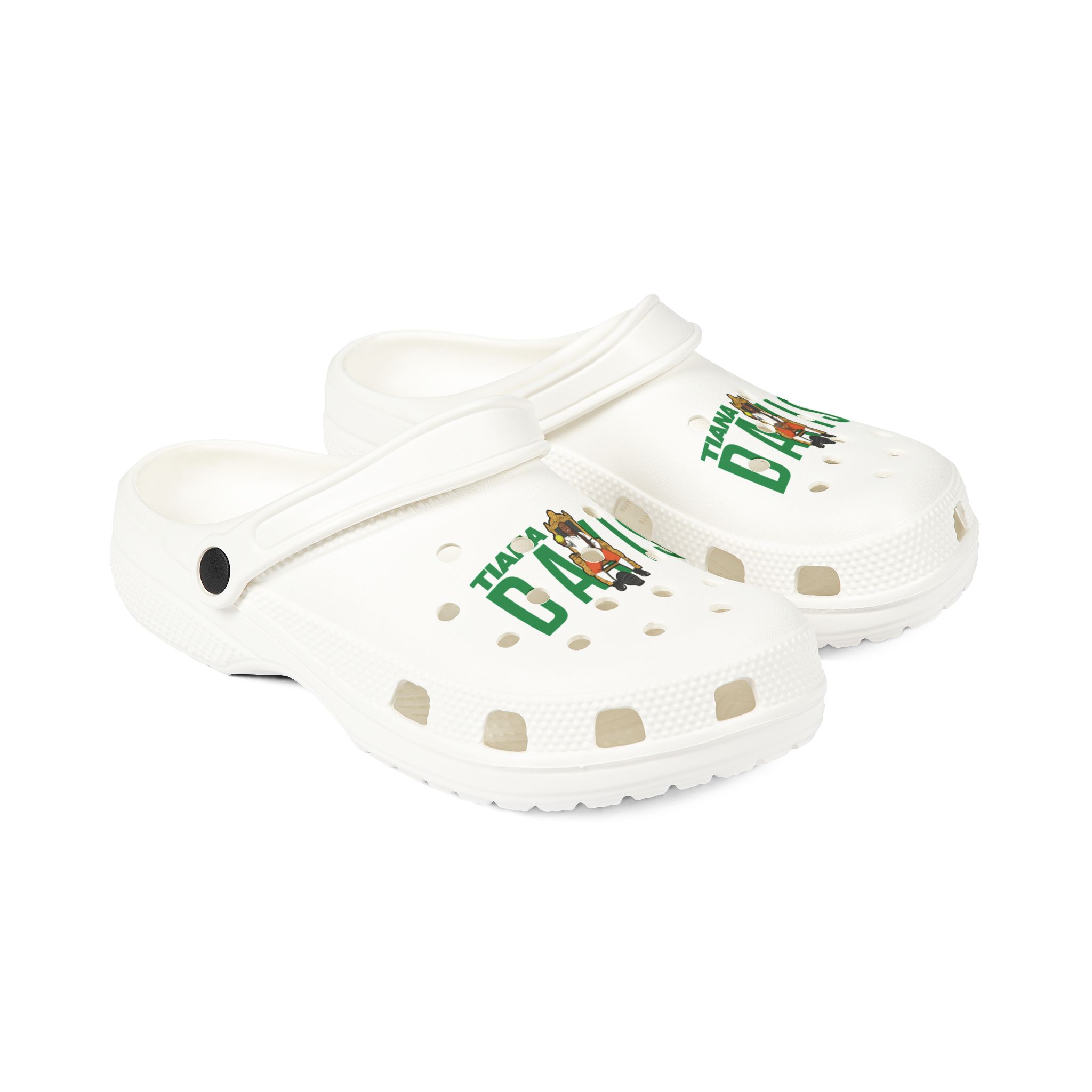 Rubber Clogs — character_player_name in White