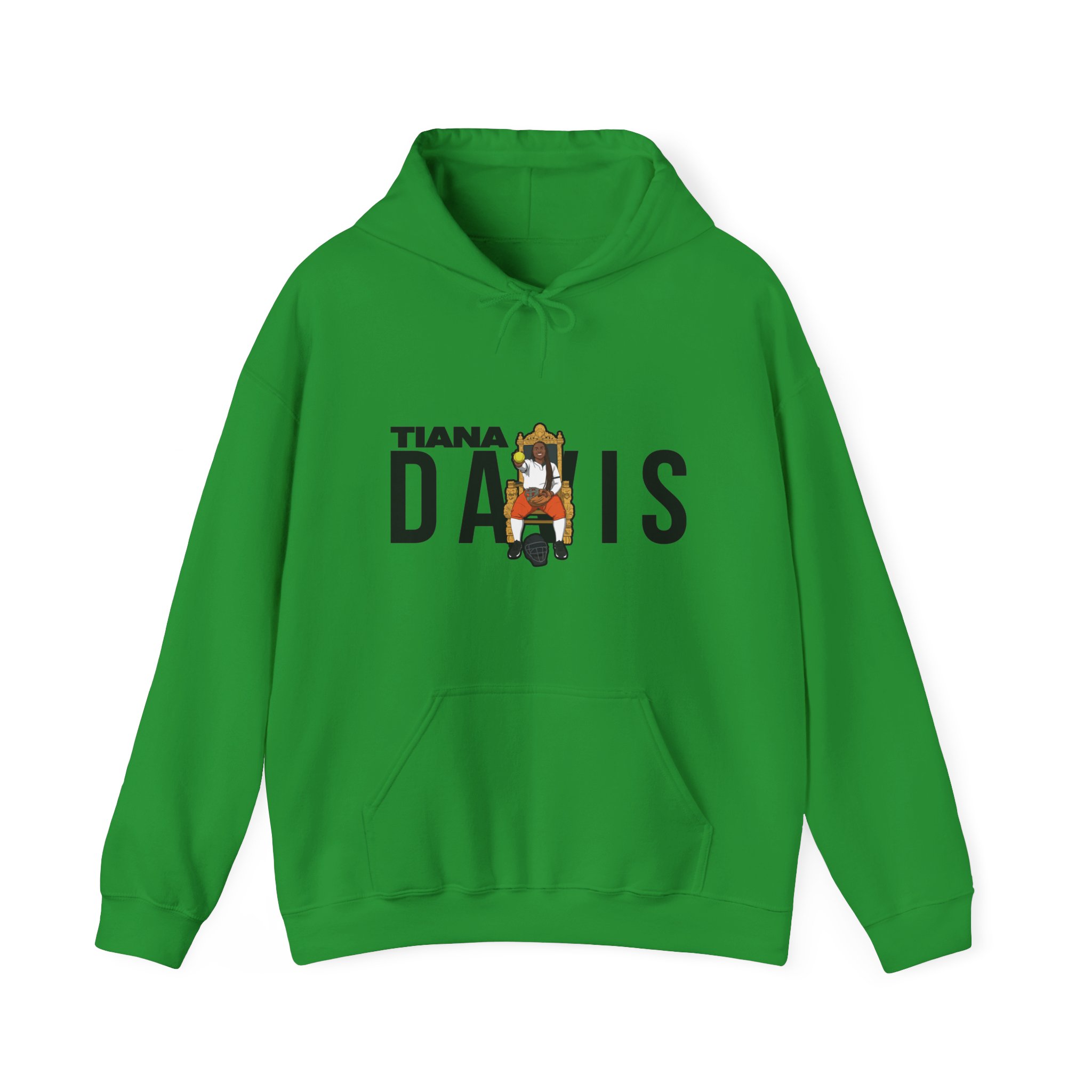 Hoodie — character_player_name in Green