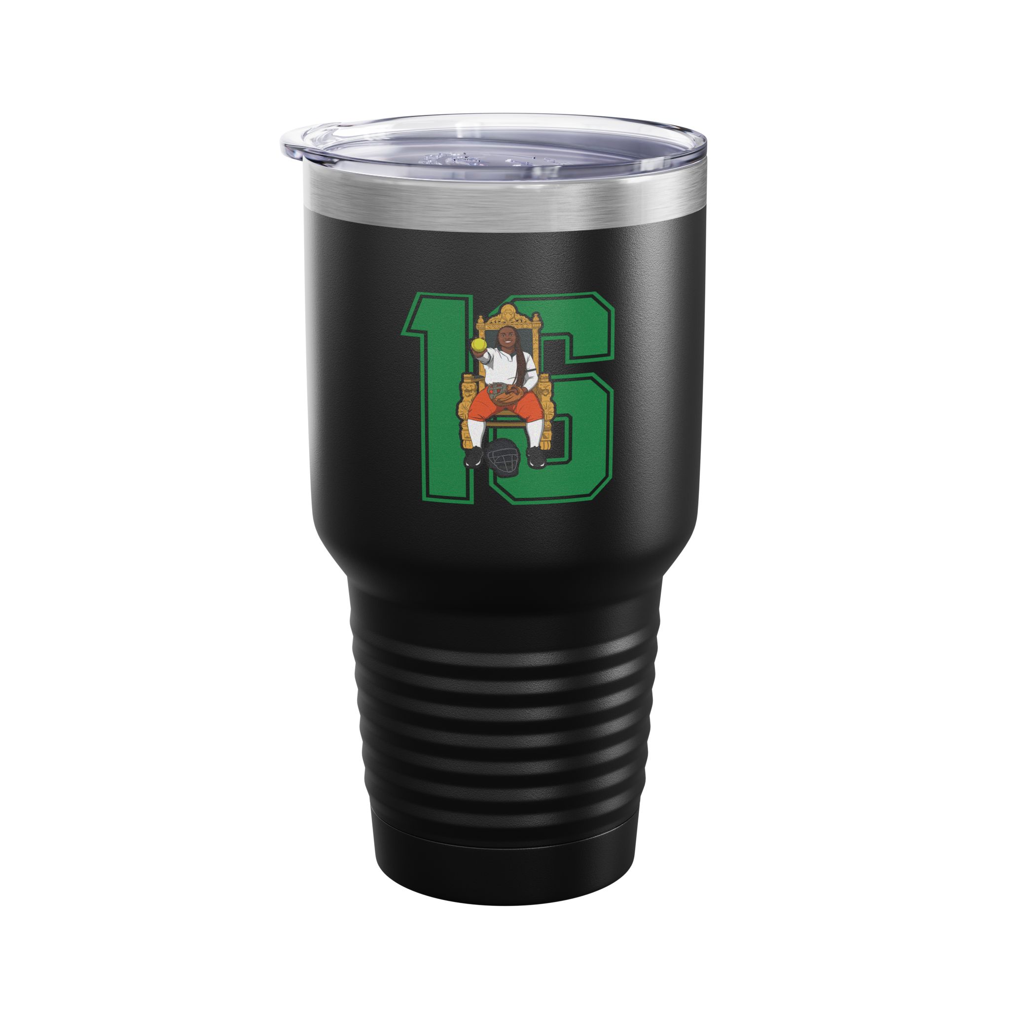 30oz Tumbler — character_number in Black
