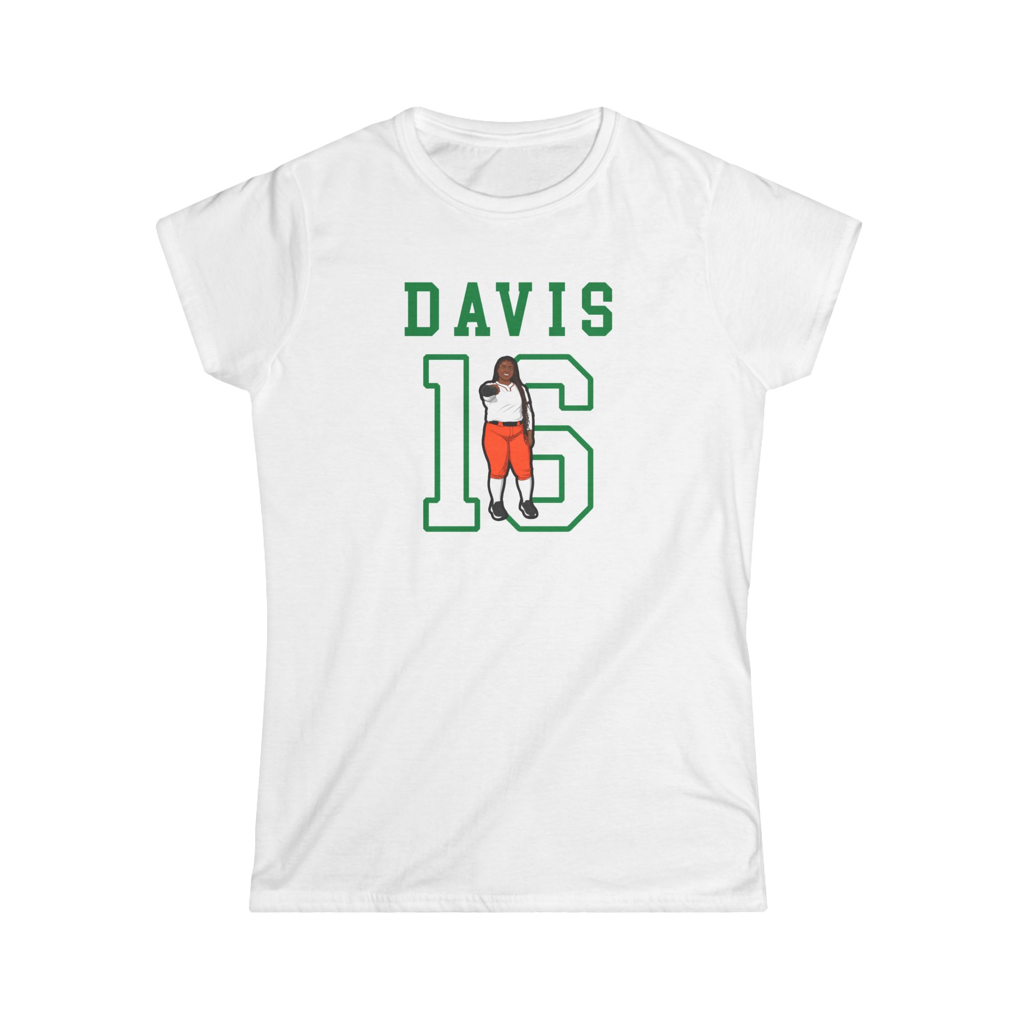 Women's Softstyle Tee — character_shirsey in White